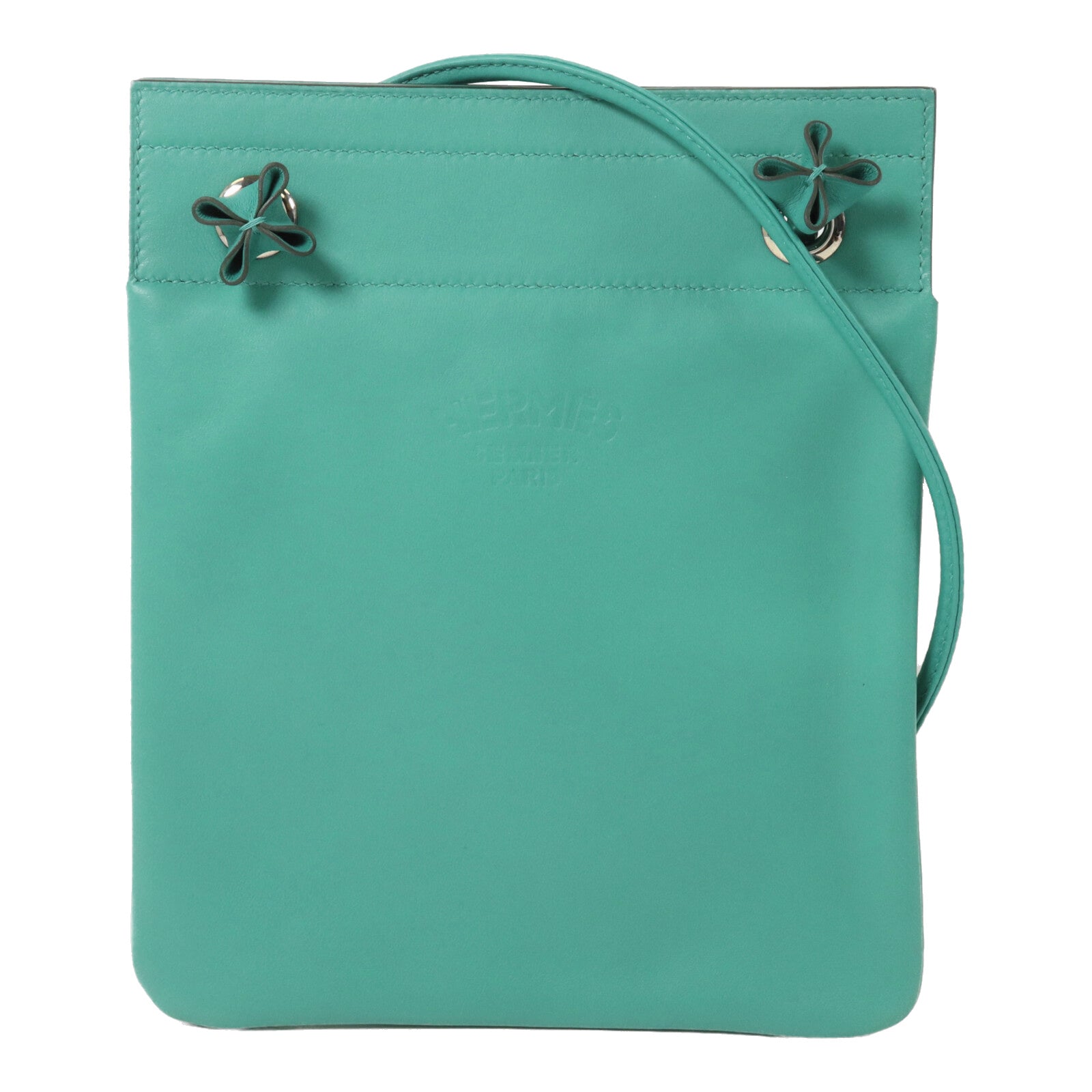 HERMES Swift皮革Aline Mini肩背袋Menthe
