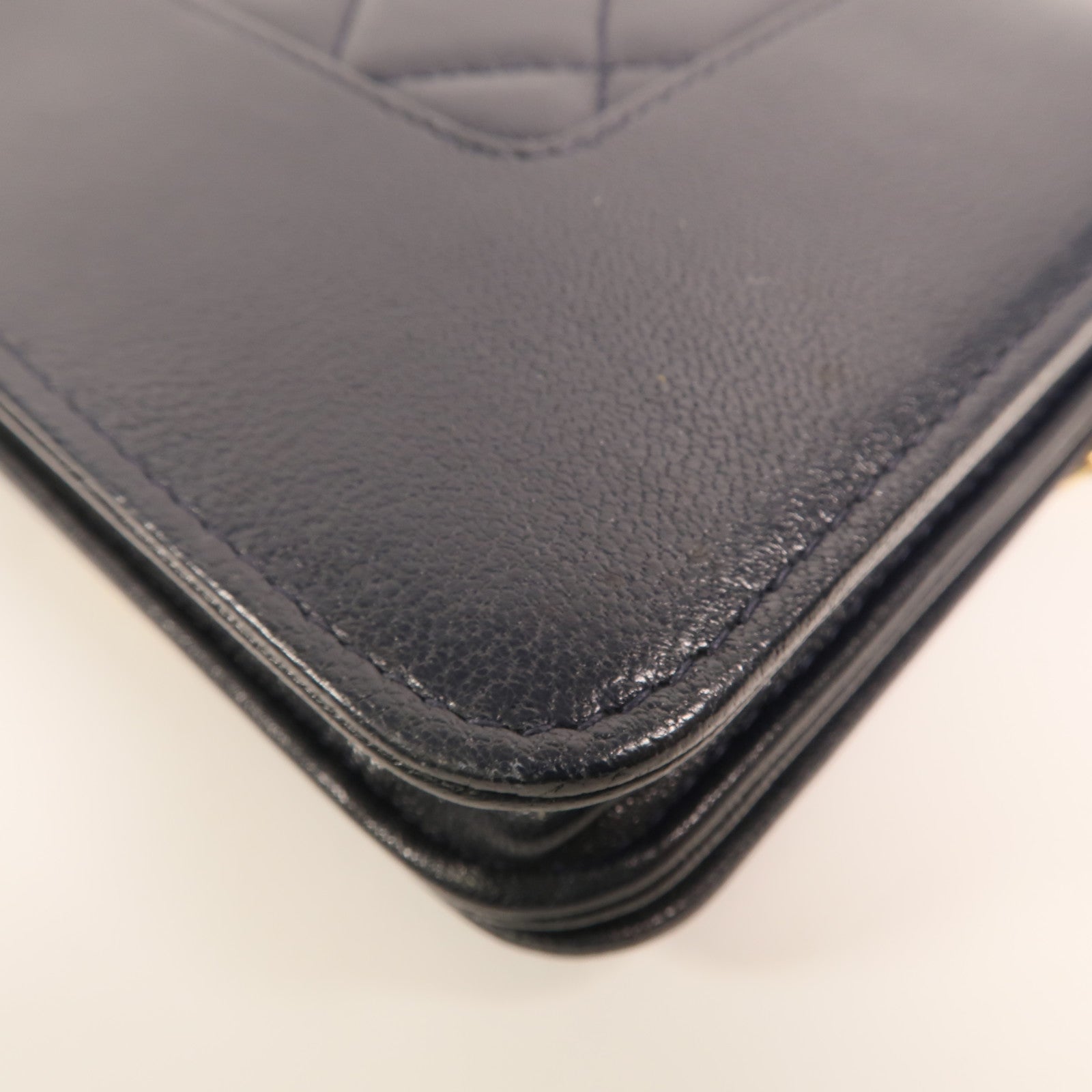 CHANEL 牛皮皮革Mademoiselle Wallet On Chain鏈帶肩背袋