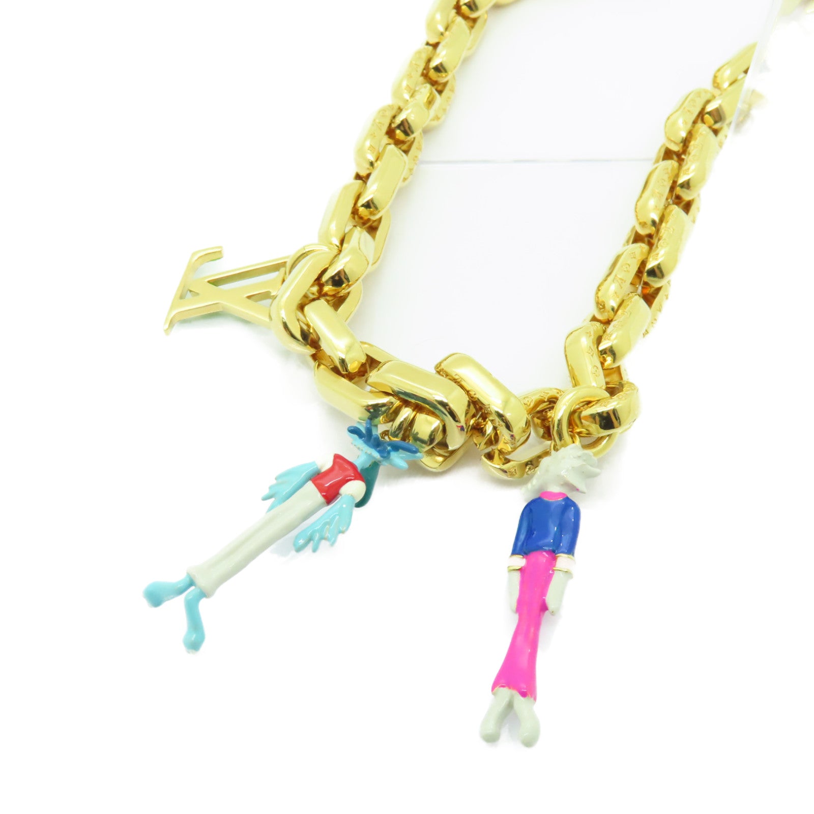 LOUIS VUITTON 【激減優惠】金屬Collar LV Friends Necklace項鍊金色