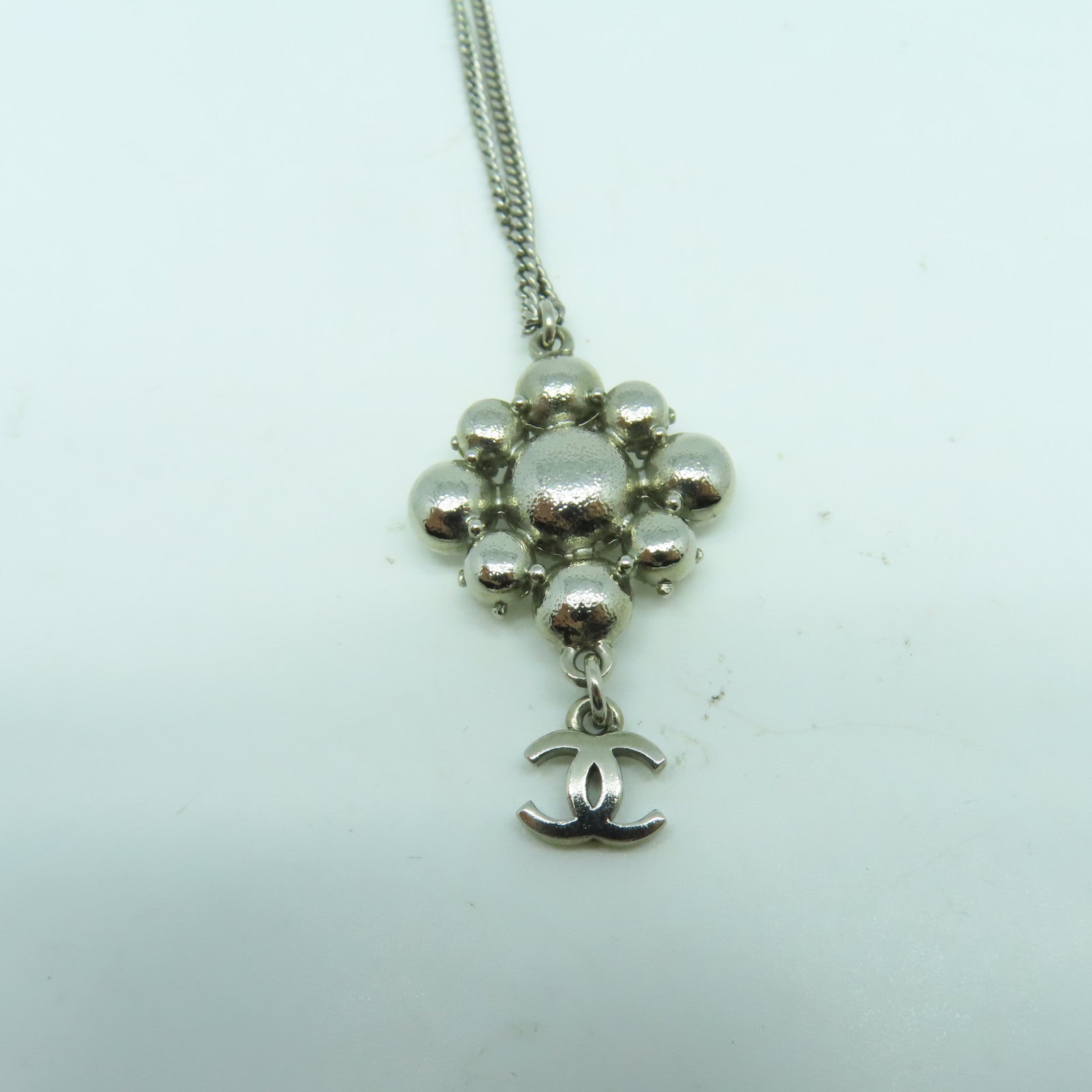 CHANEL 【激減優惠】金屬Necklace項鍊銀色