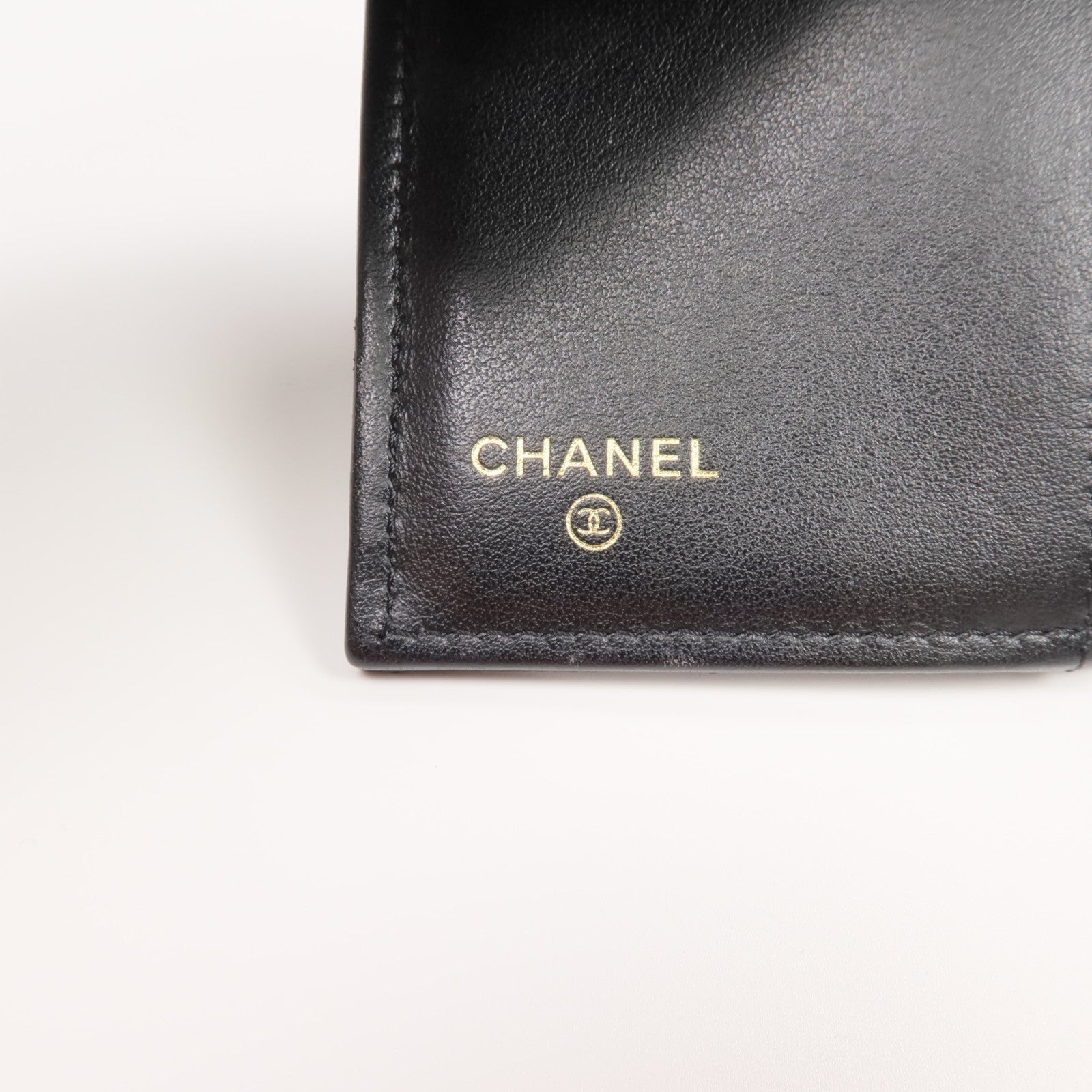 CHANEL 牛皮皮革Wallet金扣錢包