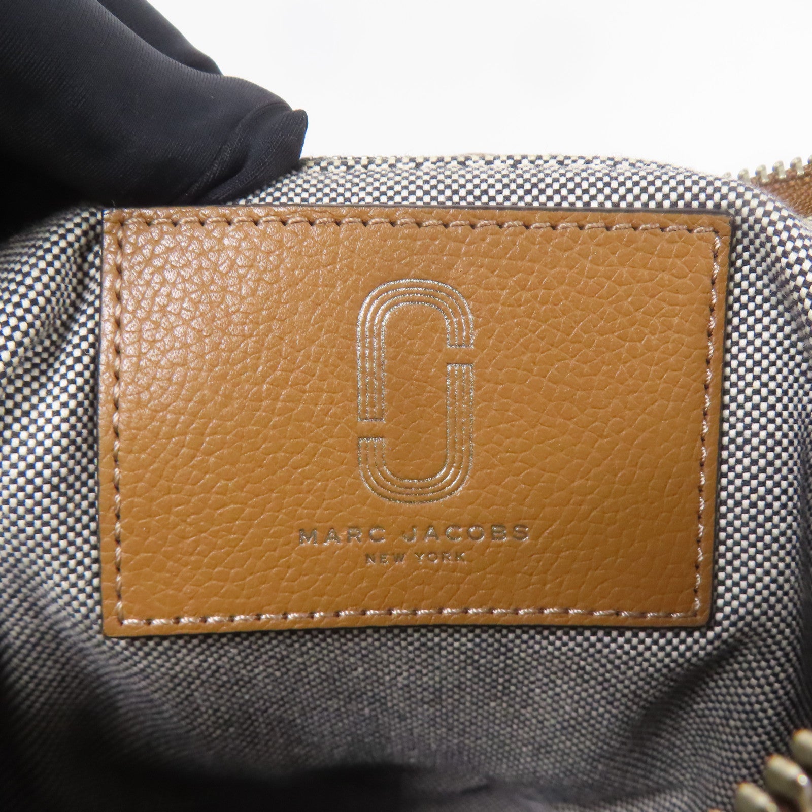 MARC JACOBS SHW Shoulder Bag Calfskin Leather Brown