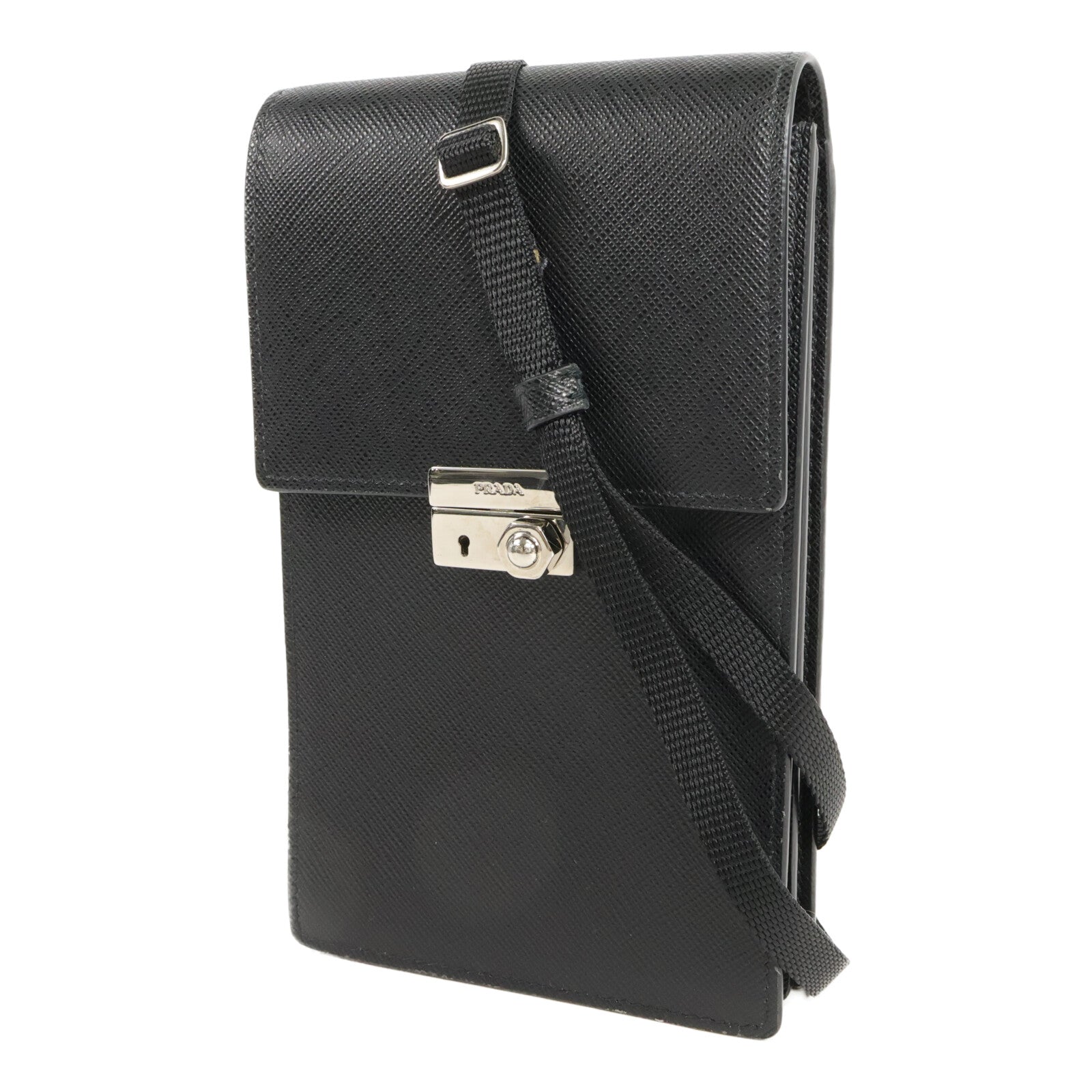 PRADA Saffiano皮革Smartphone Pouch肩背袋