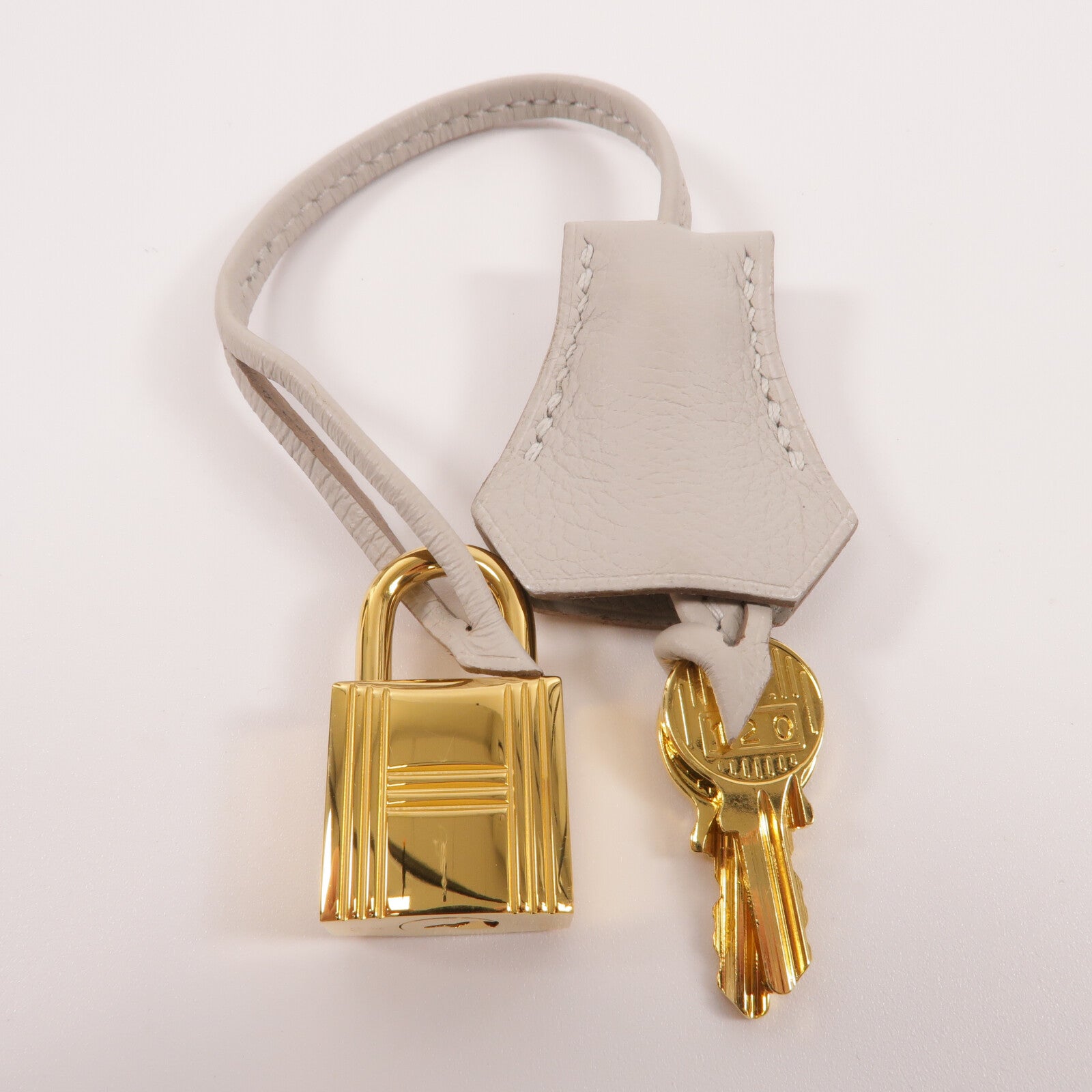 HERMES Evercolor皮革Kelly 28手挽肩背兩用袋Gris Pale