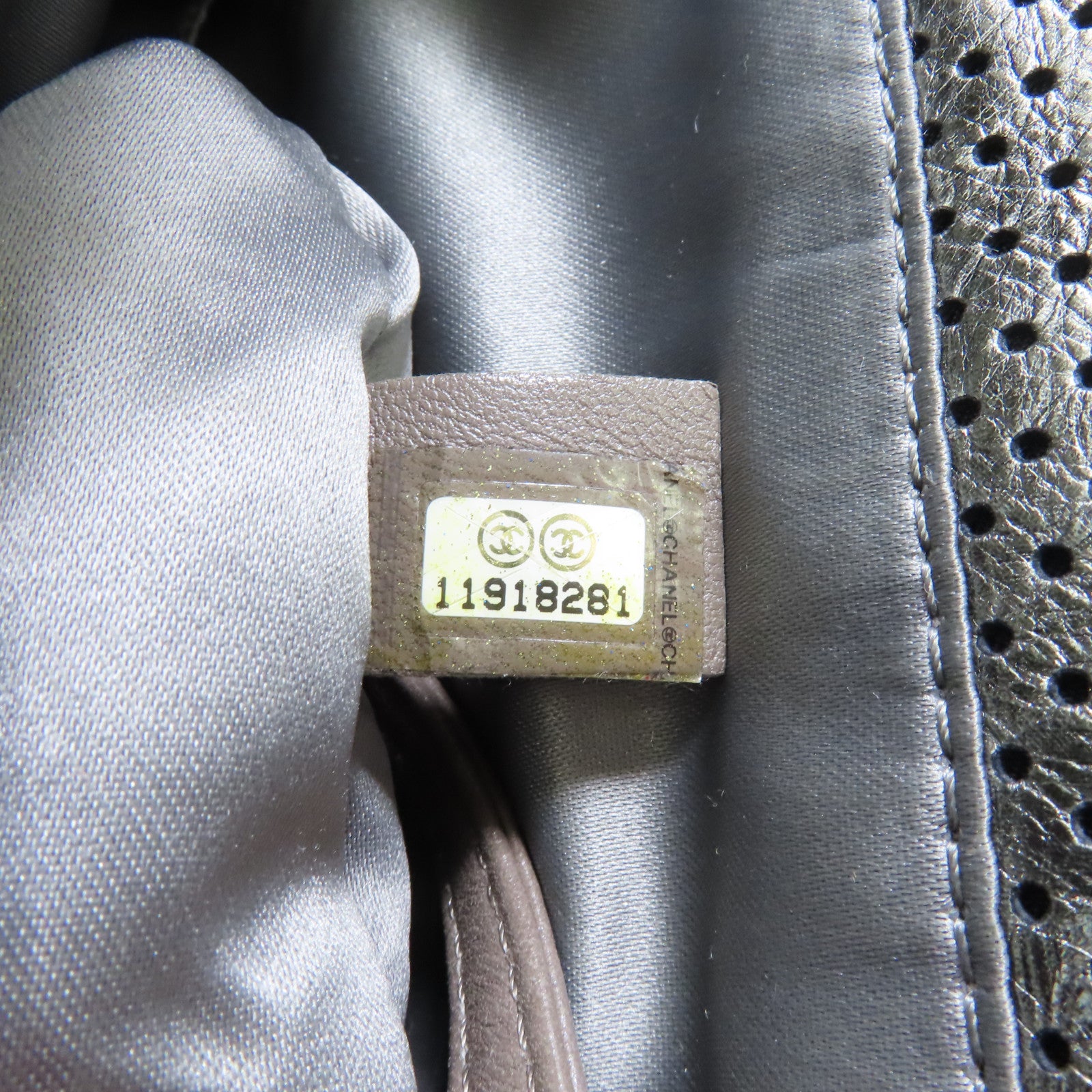 CHANEL 【激減優惠】牛皮皮革Chain Shoulder Bag金扣/銀扣鏈帶肩背袋綠色