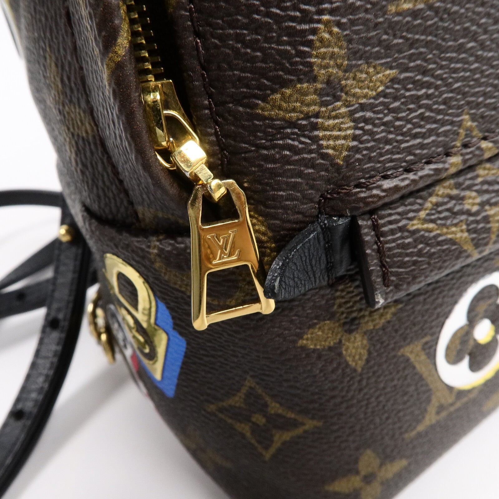 LOUIS VUITTON Monogram Palm Springs Mini ""Love Lock""背包