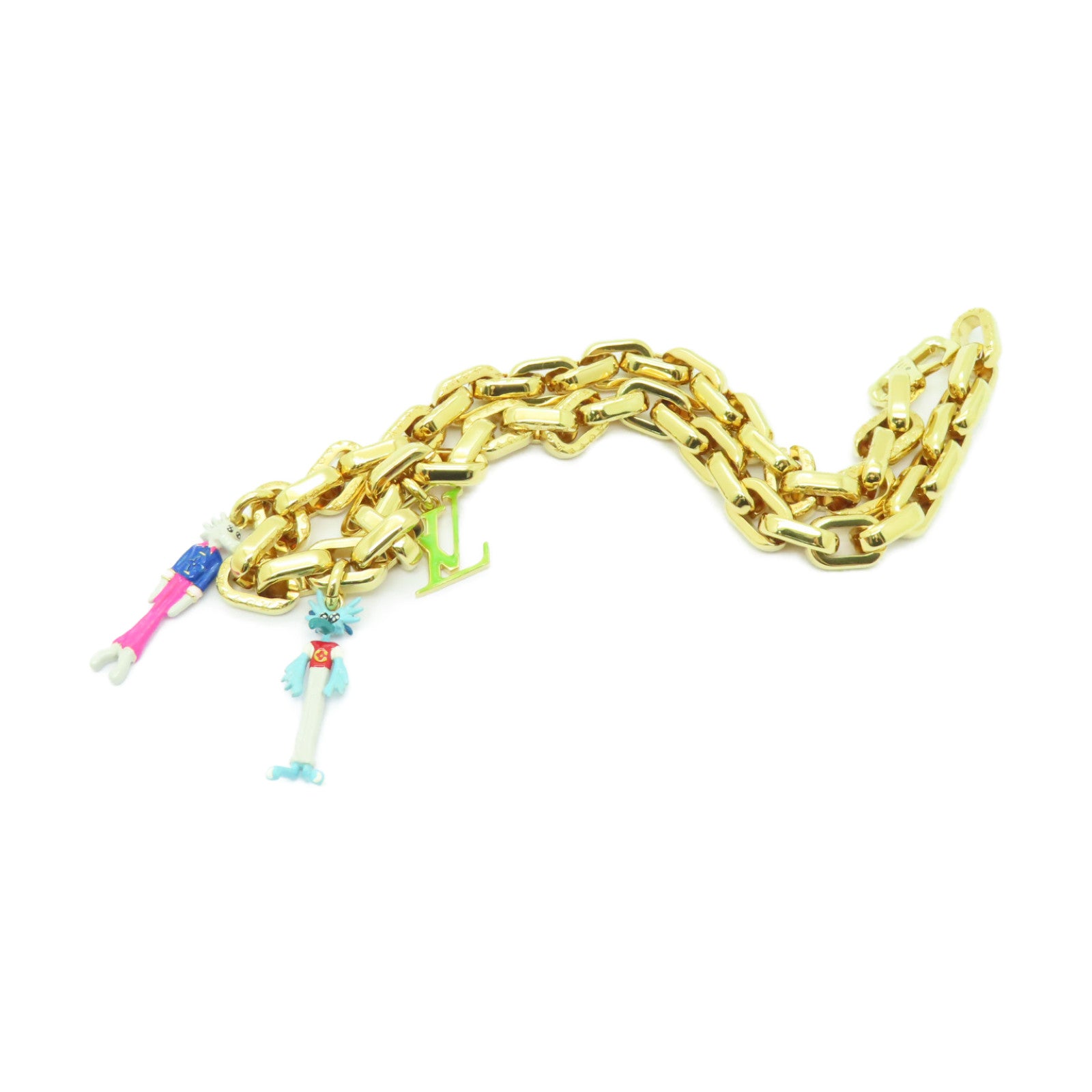 LOUIS VUITTON 【激減優惠】金屬Collar LV Friends Necklace項鍊金色
