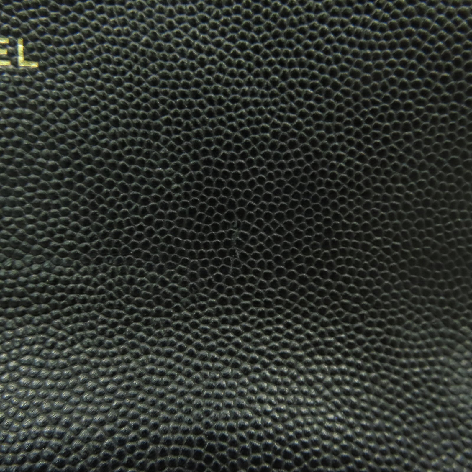 CHANEL 菱格Caviar皮革Wallet金扣錢包黑色