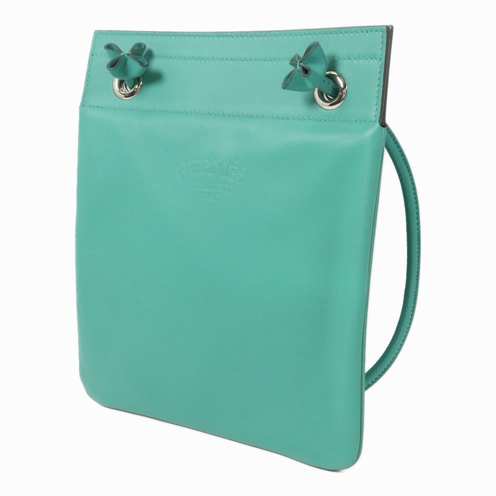 HERMES Swift皮革Aline Mini肩背袋Menthe