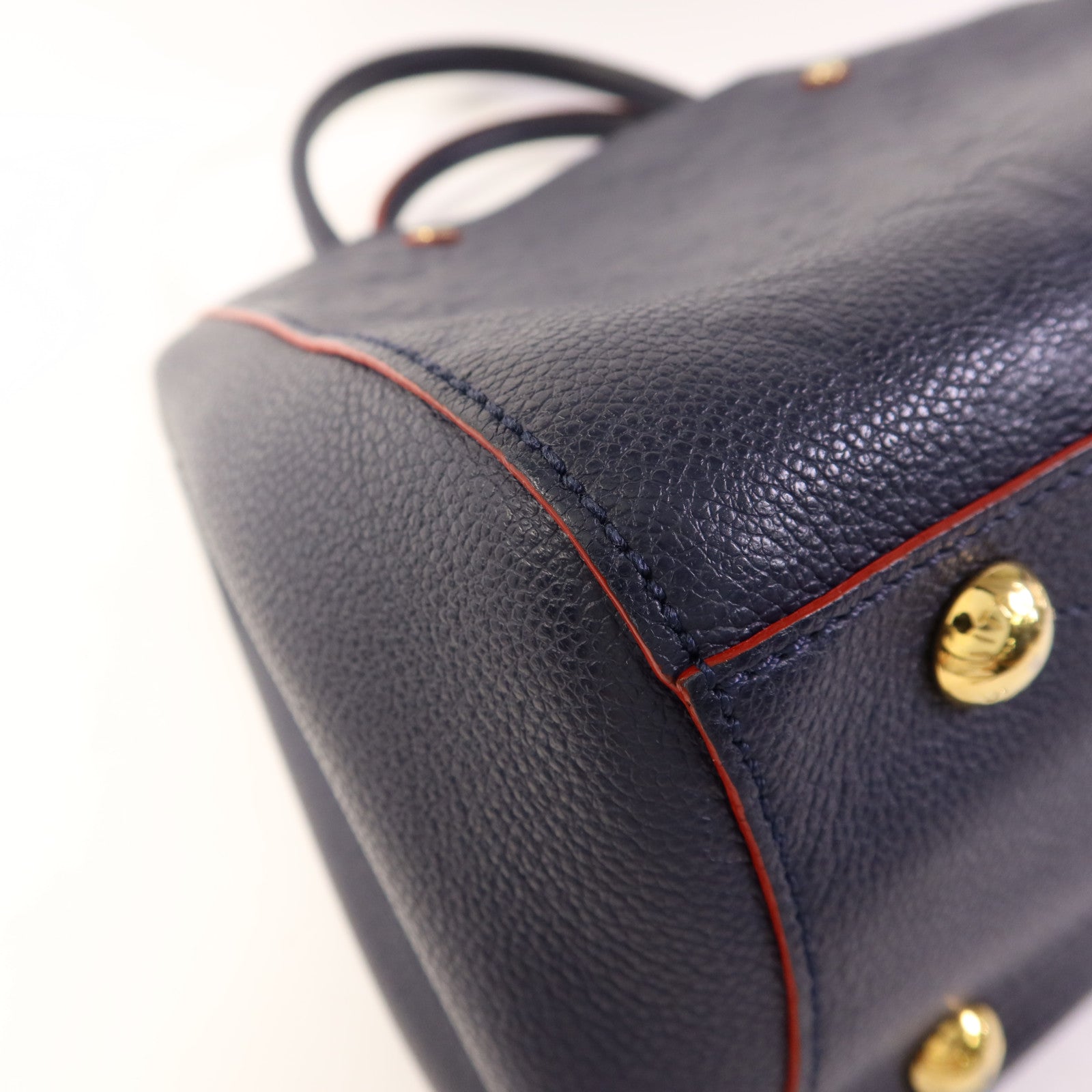 LOUIS VUITTON Monogram Empreinte Montaigne MM金扣手挽肩背兩用袋