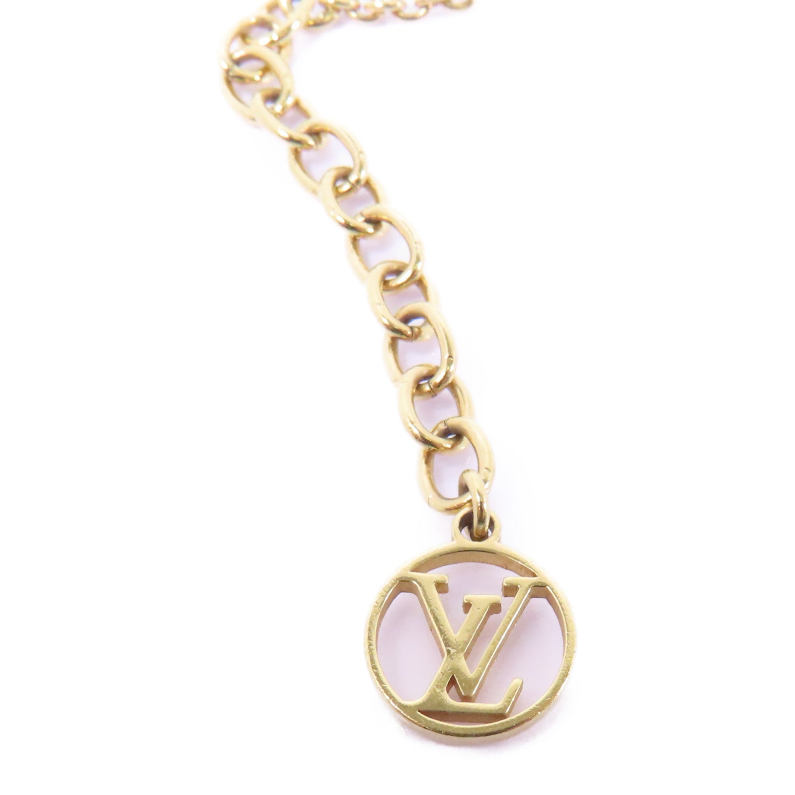 LOUIS VUITTON 金屬Me Bracelet Letter A手鏈金色