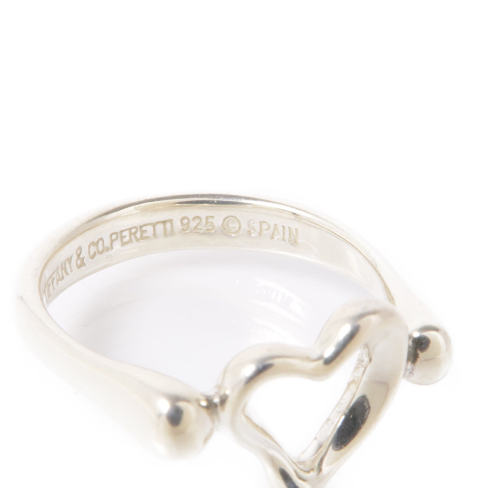 TIFFANY＆CO 925純銀Open Heart Ring戒指US#5.5