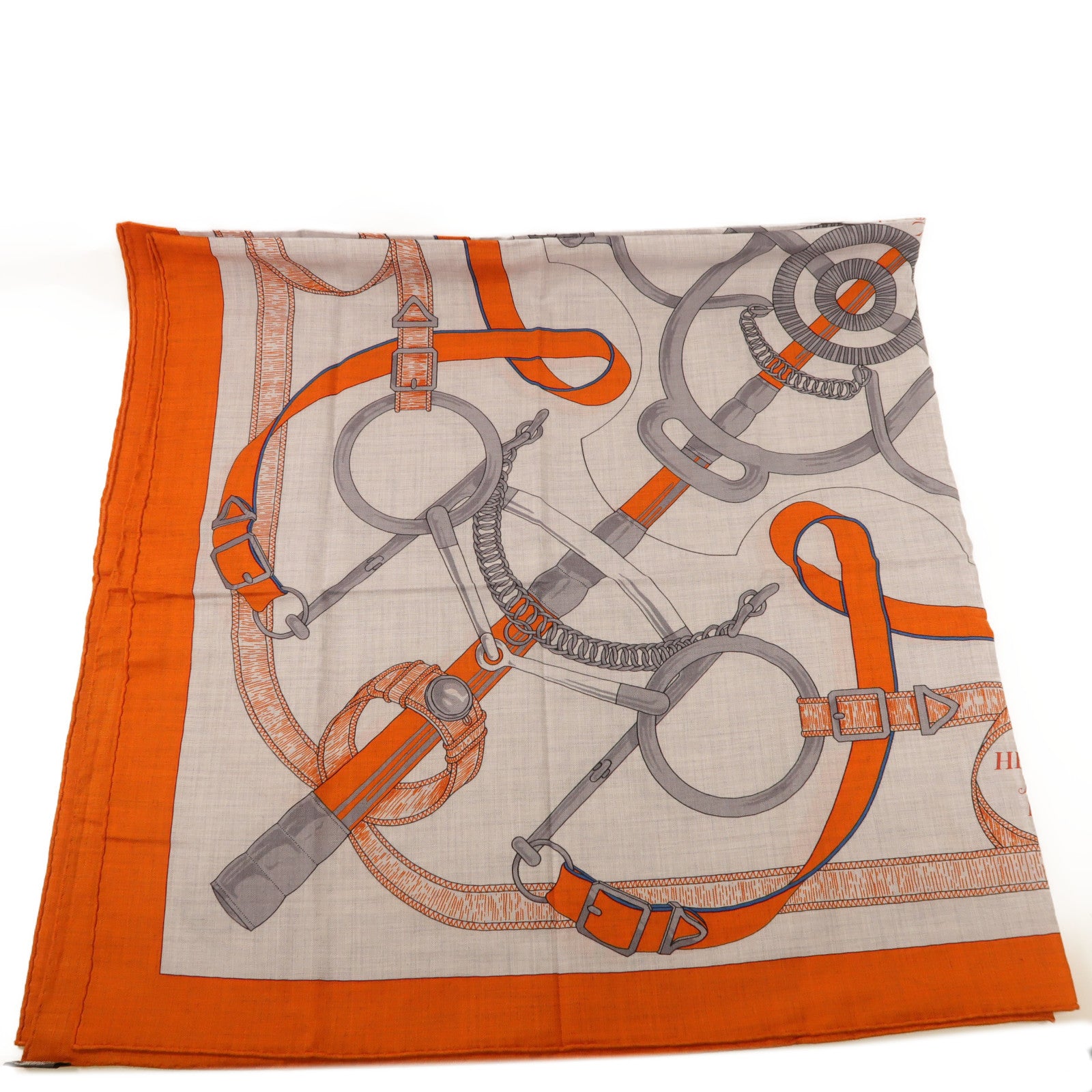 HERMES 羊毛/絲質Scarf圍巾