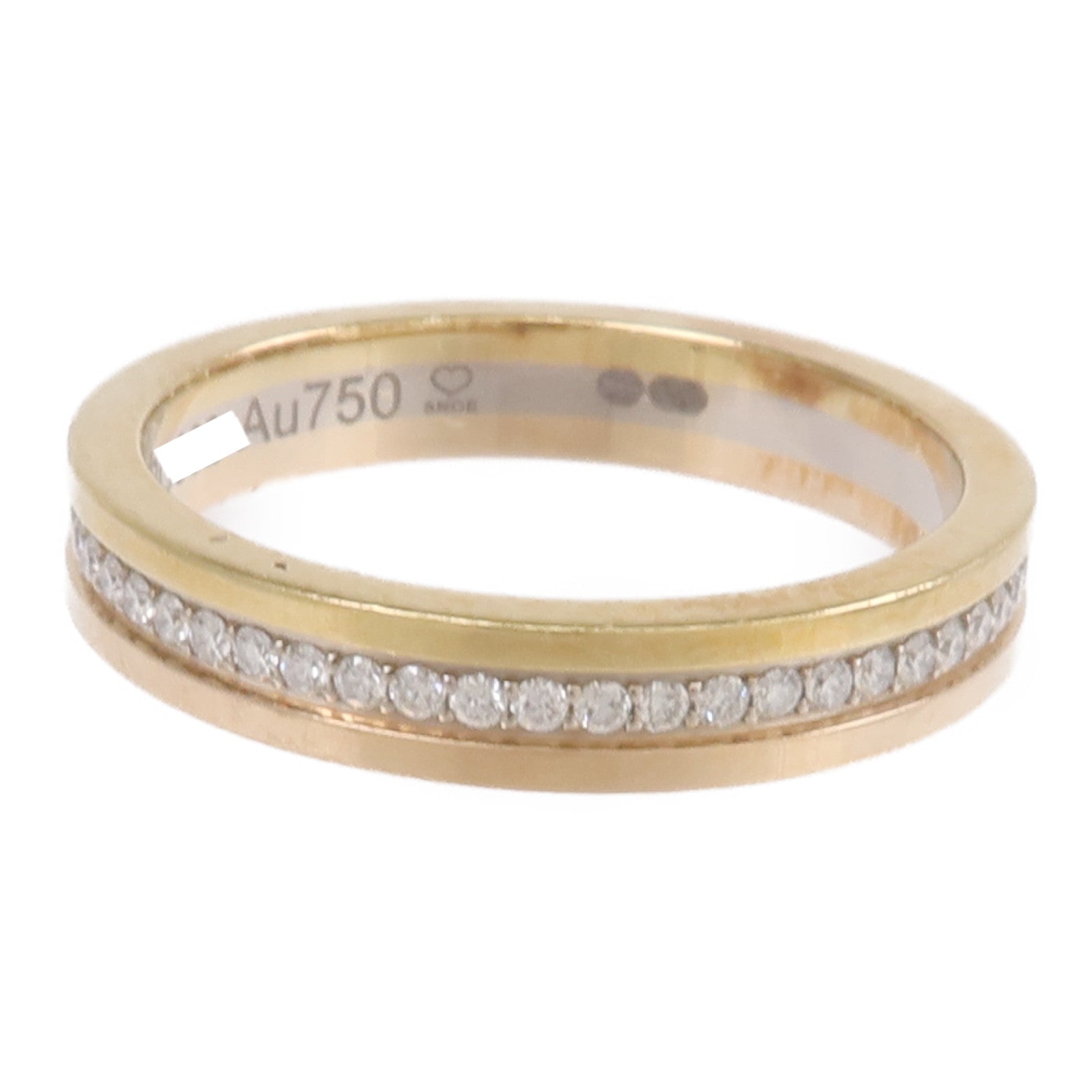 CARTIER 18K黃金/白金/玫瑰金Vendome Louis Ring鑽石戒指Cartier#52/US#6