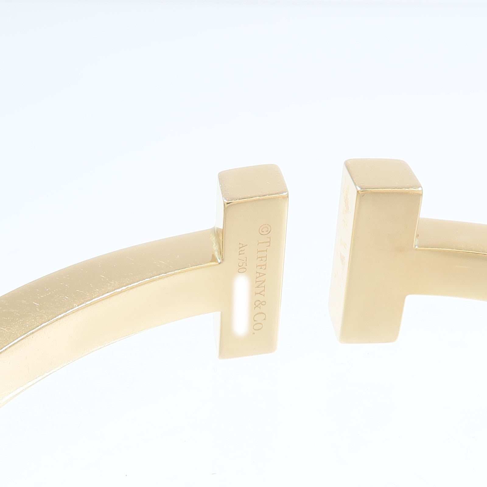 TIFFANY＆CO 18K黃金T Square Bangle手鐲