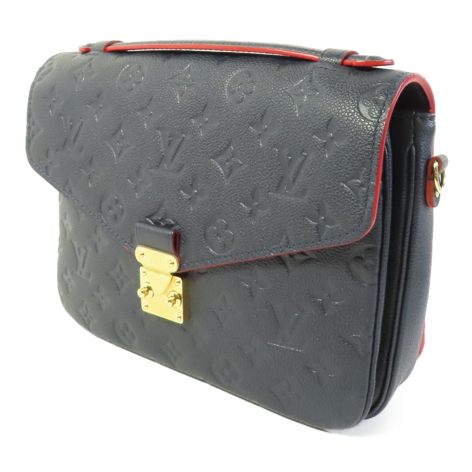 LOUIS VUITTON LV GHW Pochette Metis 2 Way Bag M44071 Monogram Empreinte Navy