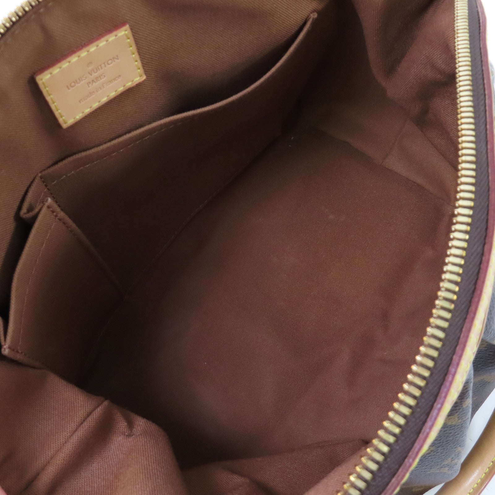 LOUIS VUITTON Monogram Tivoli PM Hand Bag金扣手挽袋啡色