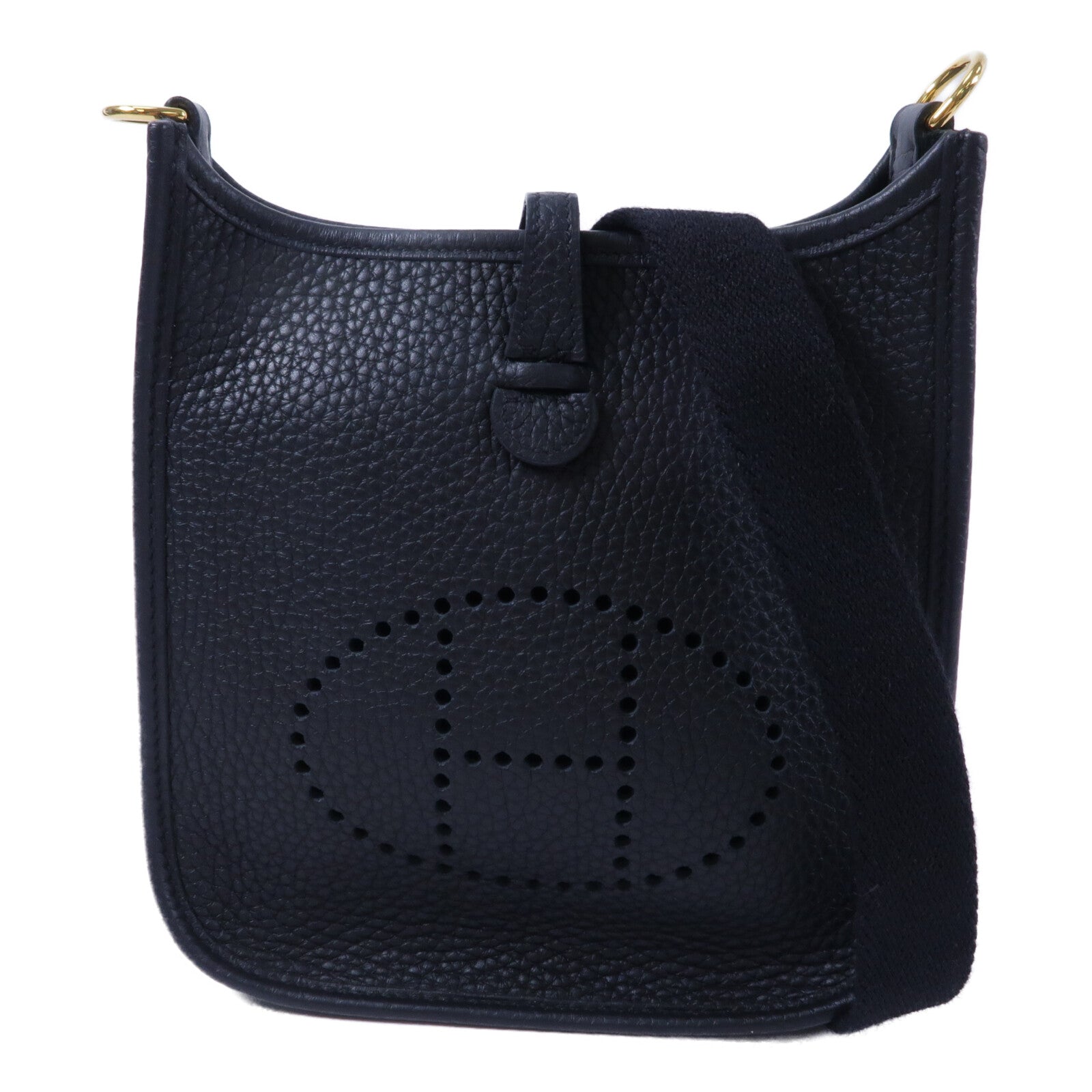 HERMES Clemence皮革Evelyne TPM肩背袋Noir