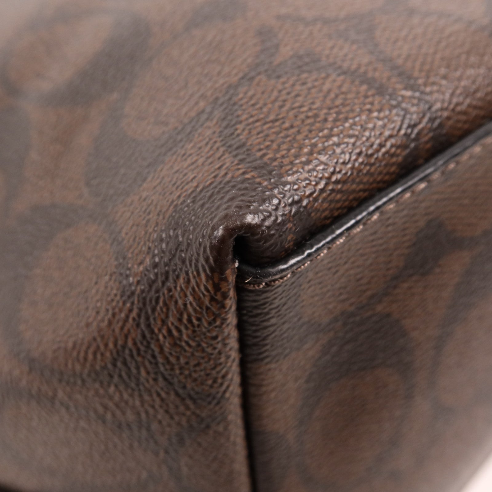 COACH 塗層帆布Tote Bag金扣肩背袋