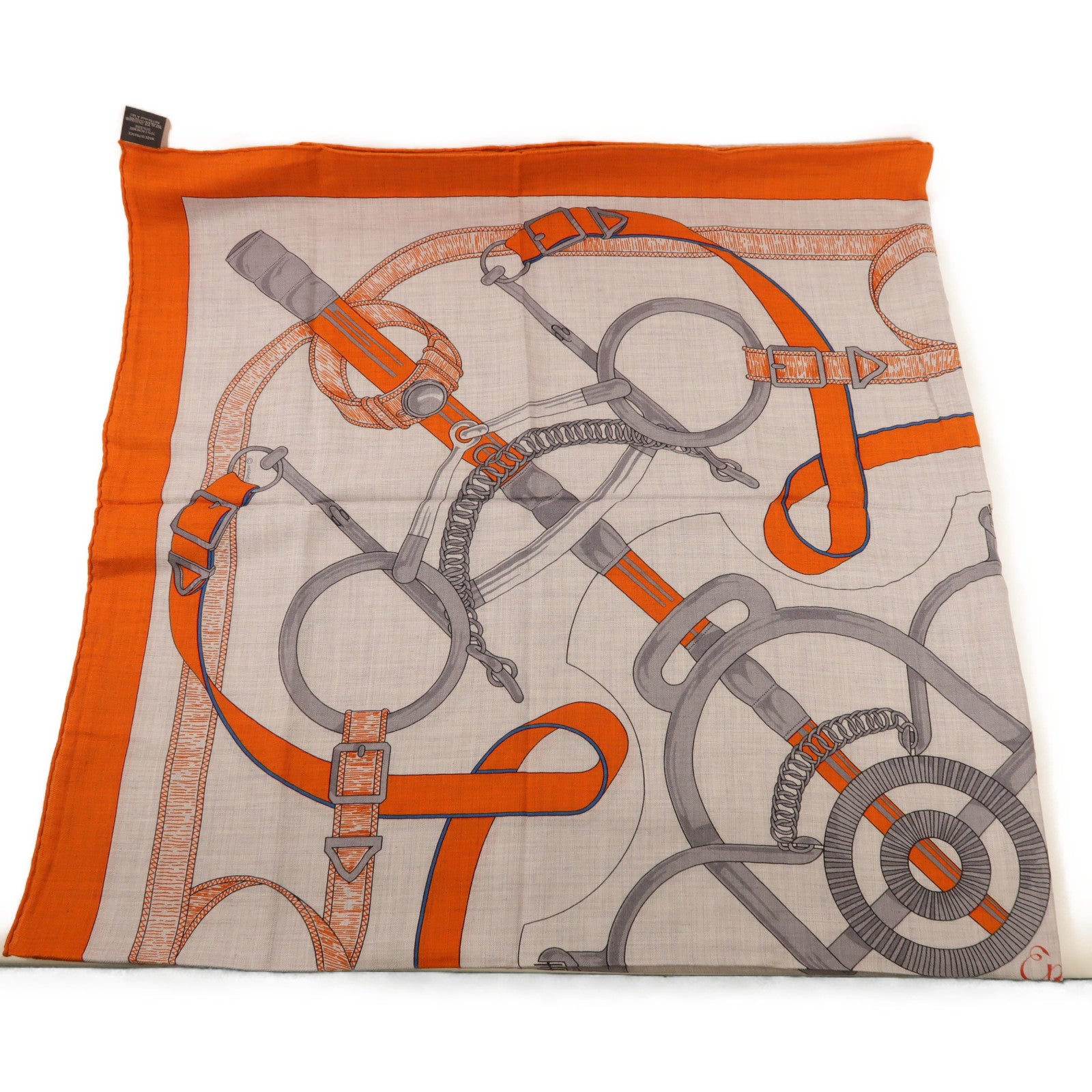 HERMES 羊毛/絲質Scarf圍巾