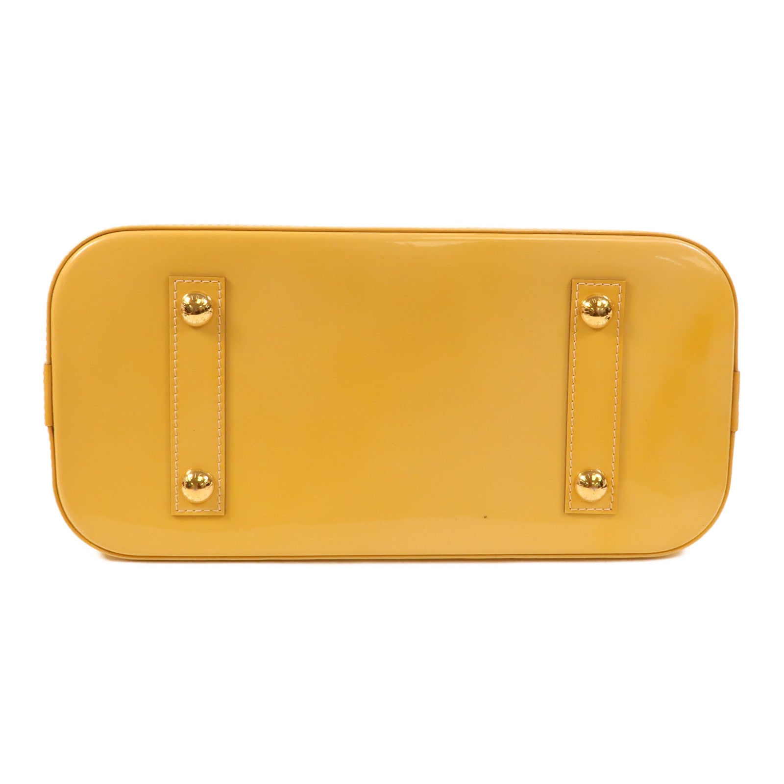 LOUIS VUITTON Monogram Vernis Alma PM金扣手挽袋