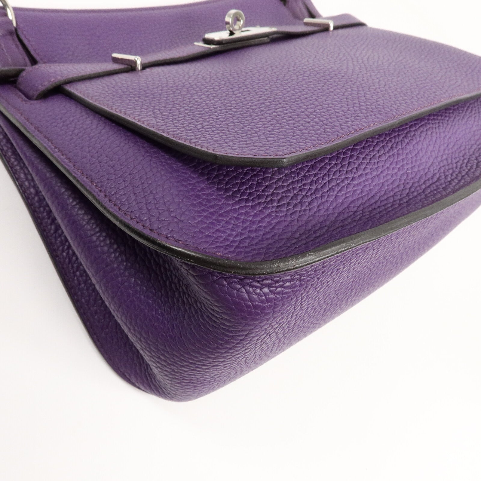 HERMES Clemence皮革Jypsiere 28肩背袋Anemone