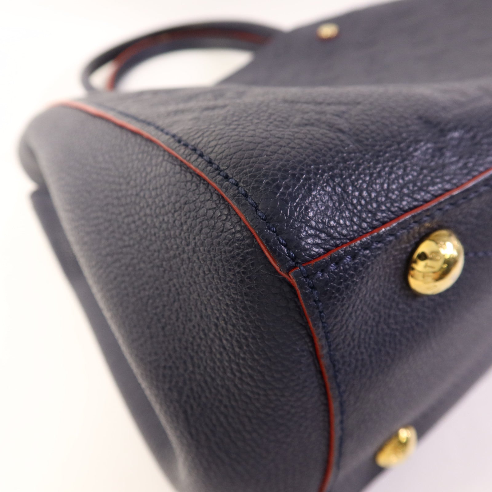 LOUIS VUITTON Monogram Empreinte Montaigne MM金扣手挽肩背兩用袋