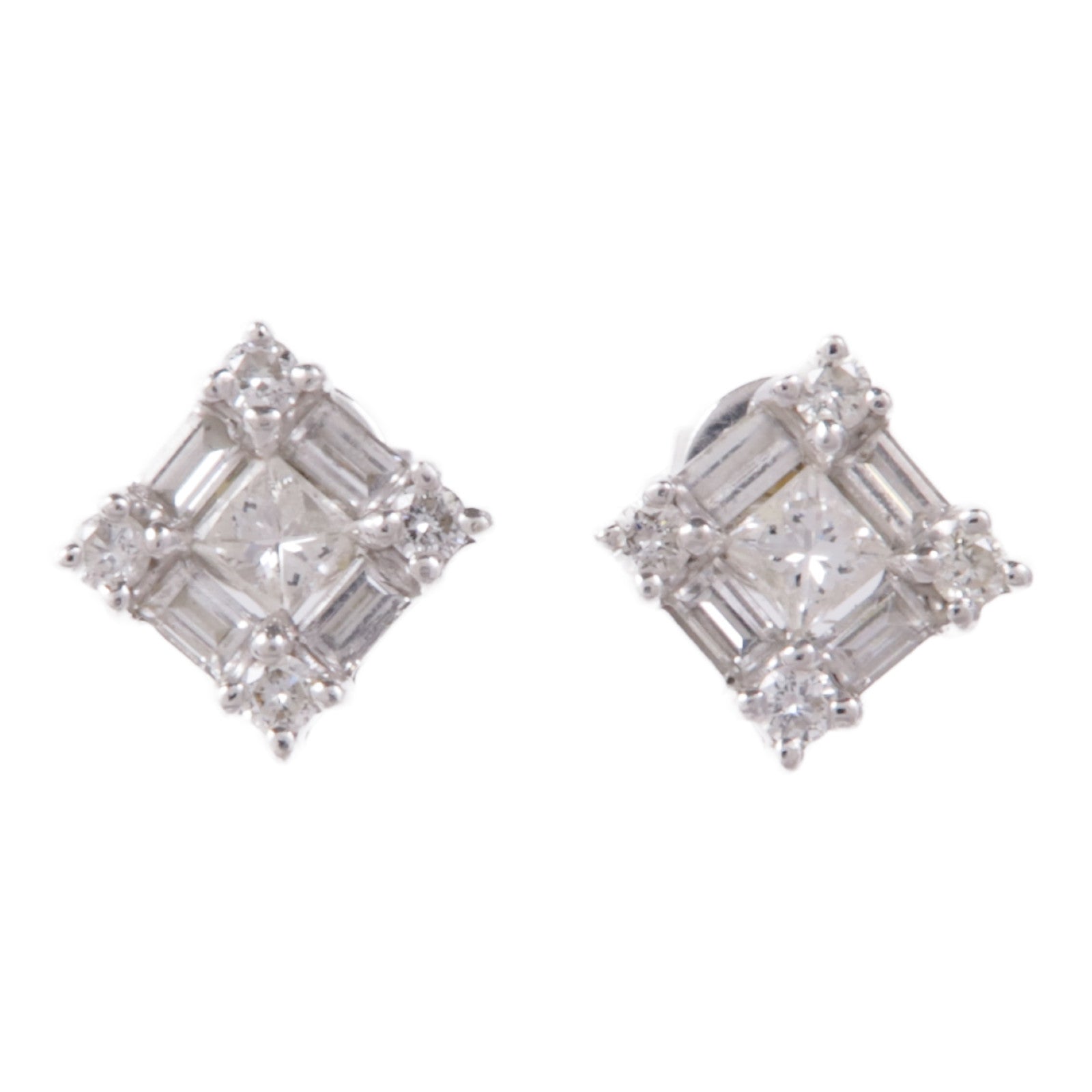 JEWELRY 18K白金Diamond Earrings鑽石耳環