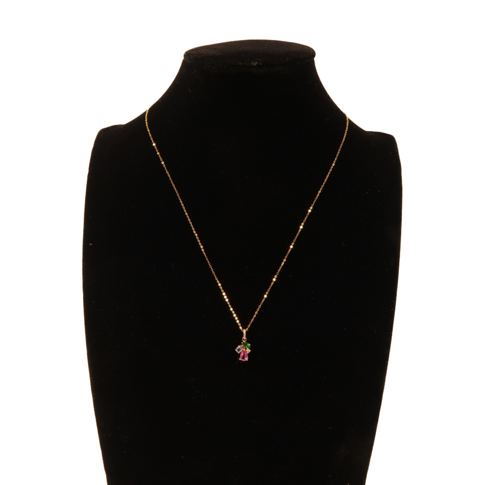JEWELRY 【激減優惠】18K黃金Diamond Necklace 0.05ct鑽石項鍊金色/彩色