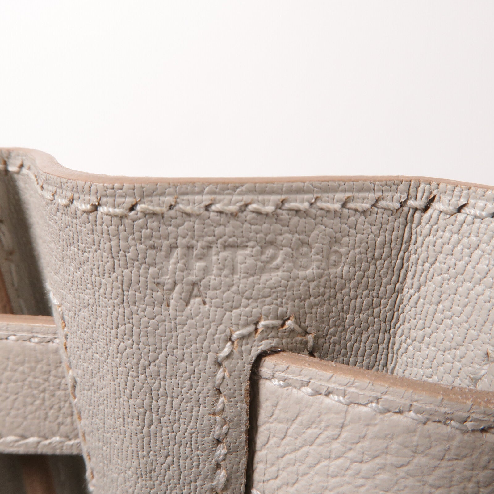 HERMES Evercolor皮革Kelly 28手挽肩背兩用袋Gris Pale