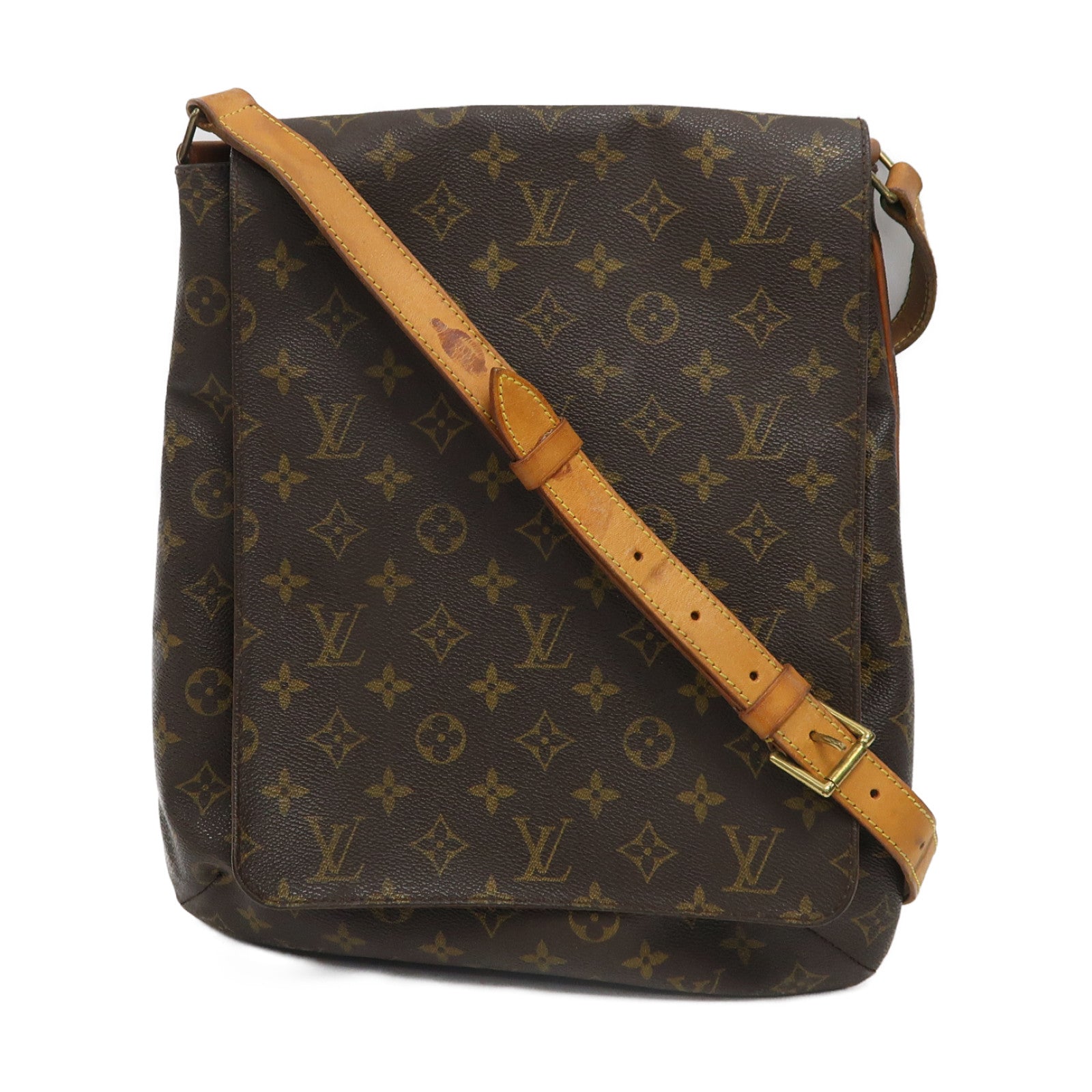 LOUIS VUITTON 【激減優惠】Monogram Musette Salsa GM金扣肩背袋啡色