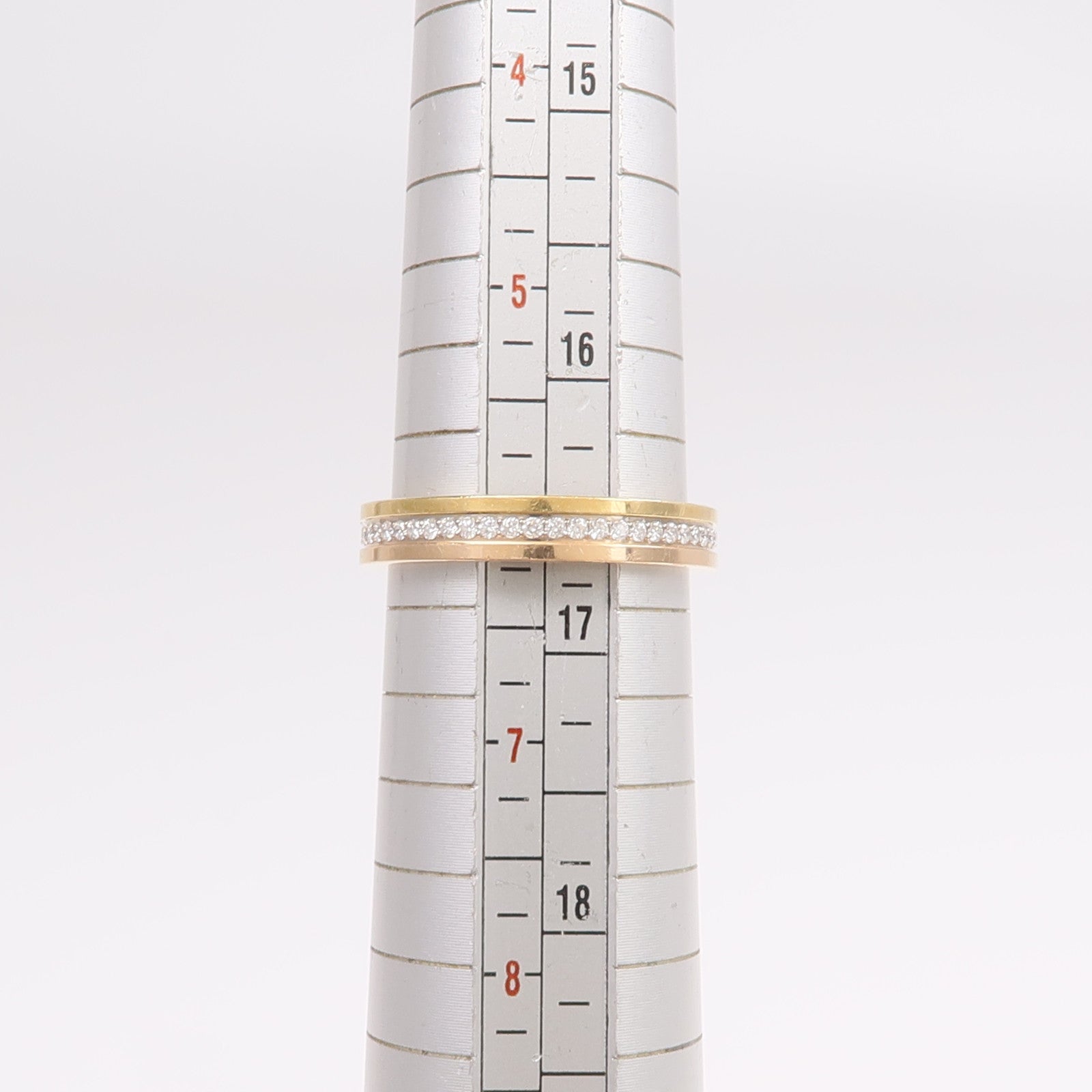 CARTIER 18K黃金/白金/玫瑰金Vendome Louis Ring鑽石戒指Cartier#52/US#6