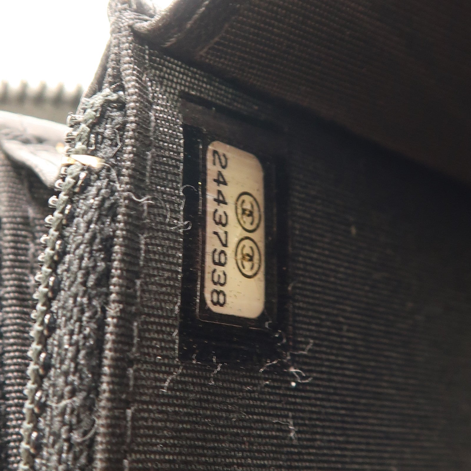 CHANEL 羊皮皮革Long Wallet銀扣長錢包