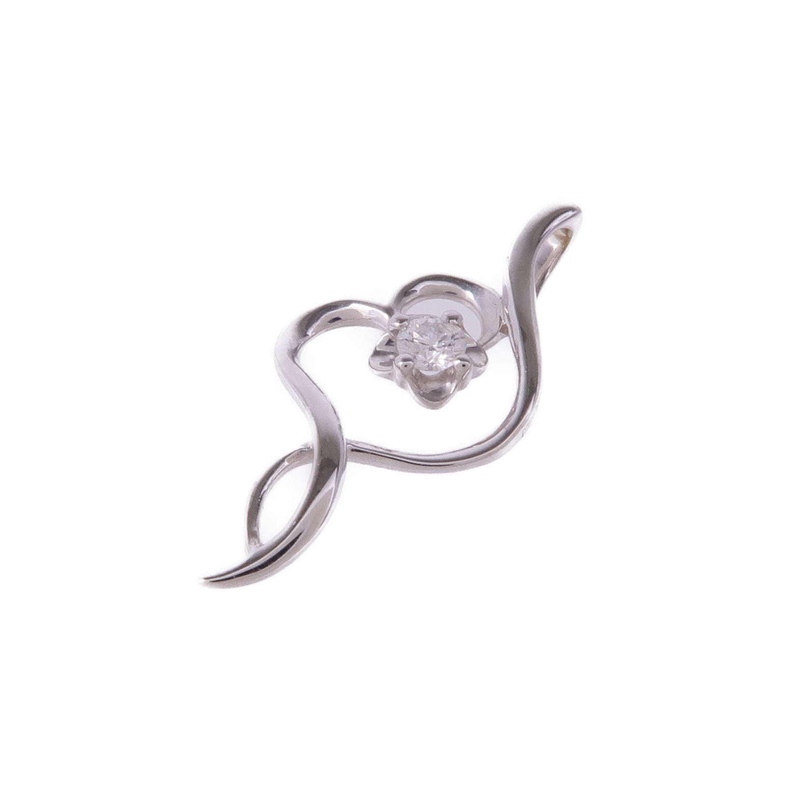 JEWELRY 18K白金Diamond Pendant Top鑽石吊墜