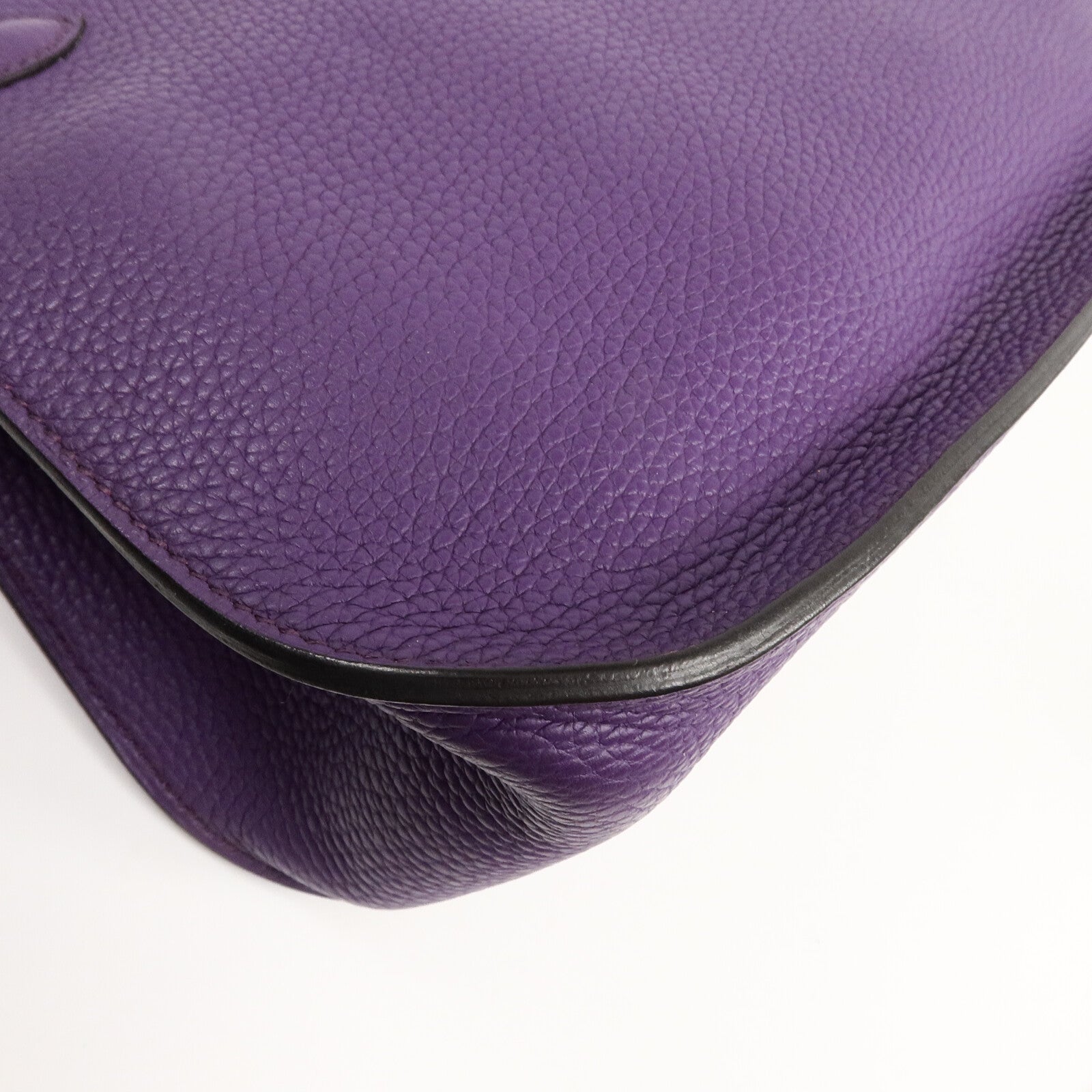 HERMES Clemence皮革Jypsiere 28肩背袋Anemone