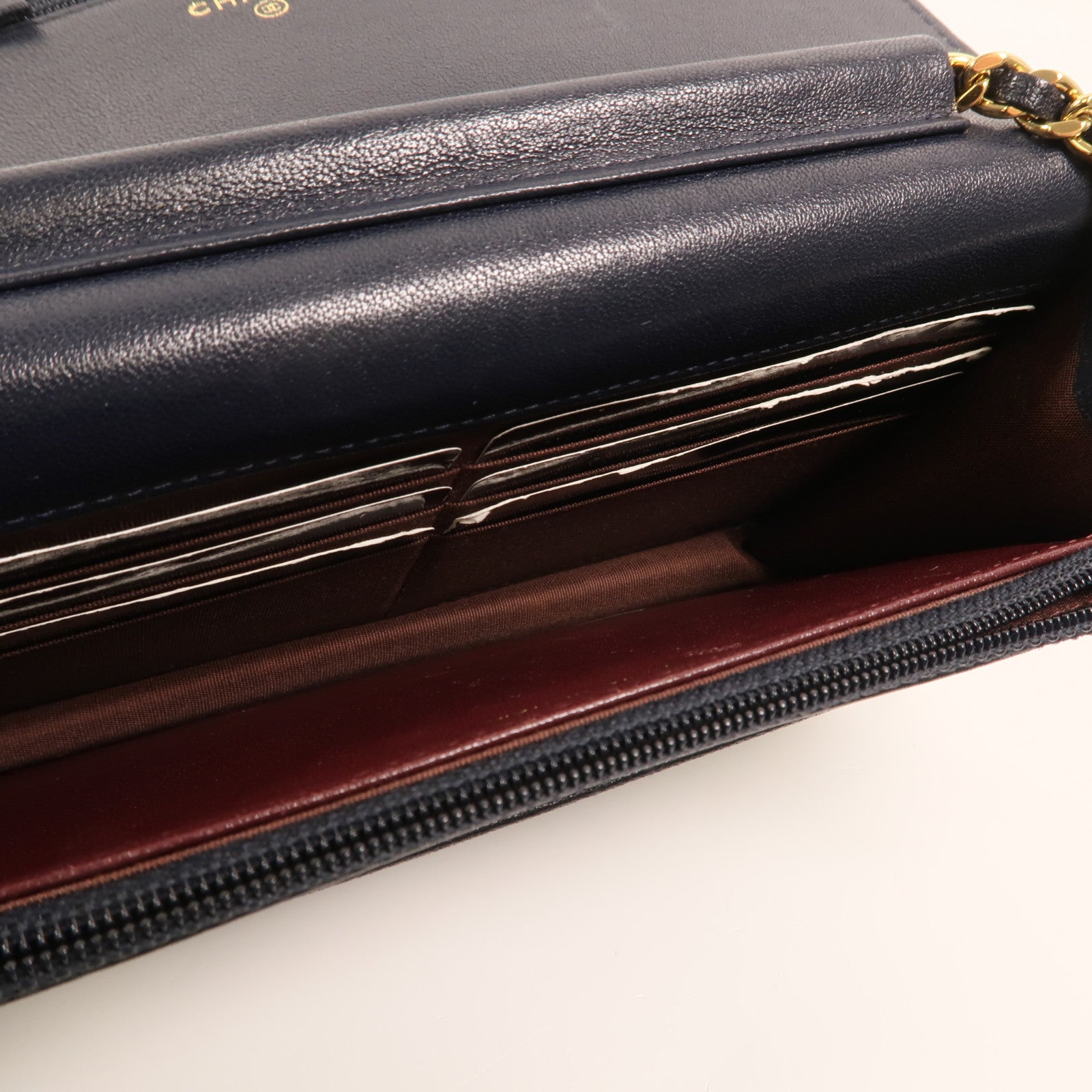 CHANEL 牛皮皮革Mademoiselle Wallet On Chain鏈帶肩背袋