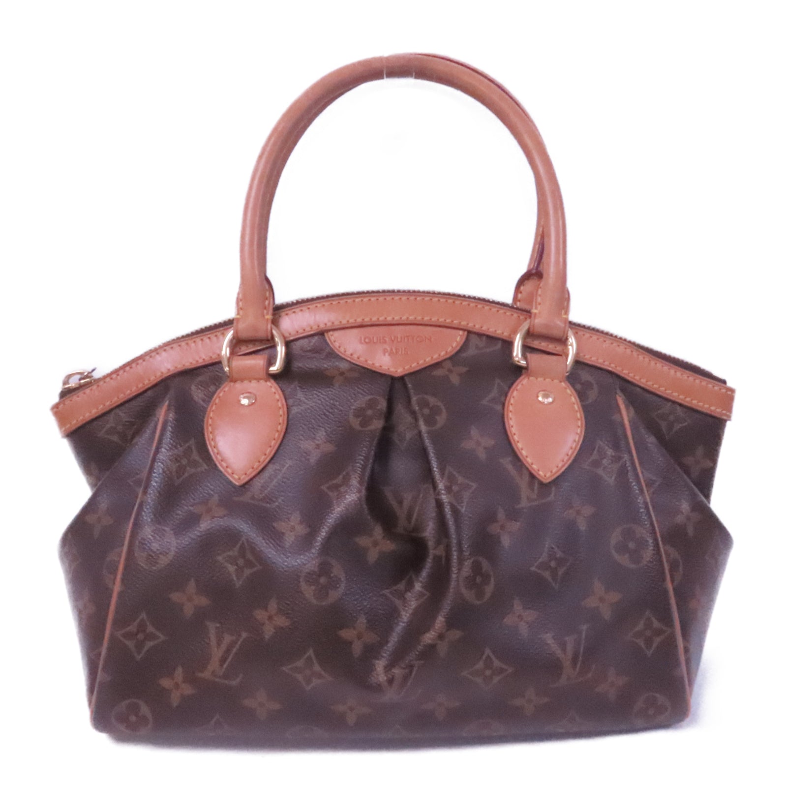 LOUIS VUITTON 【激減優惠】Monogram Tivoli PM金扣手挽袋啡色