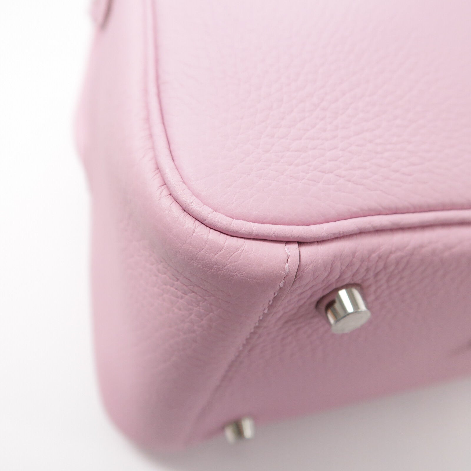HERMES Clemence皮革Lindy 26手挽肩背兩用袋Mauve Sylvestre