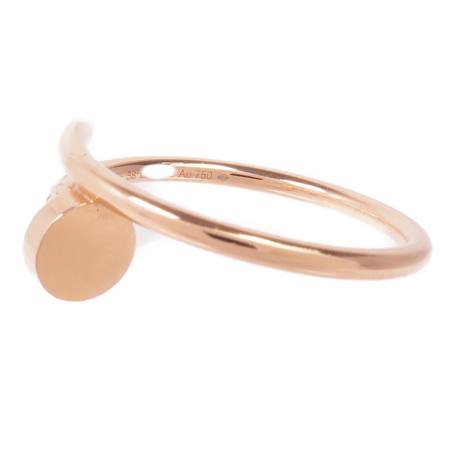 CARTIER 18K玫瑰金Juste un Clou Ring戒指Cartier#58/US#8.5