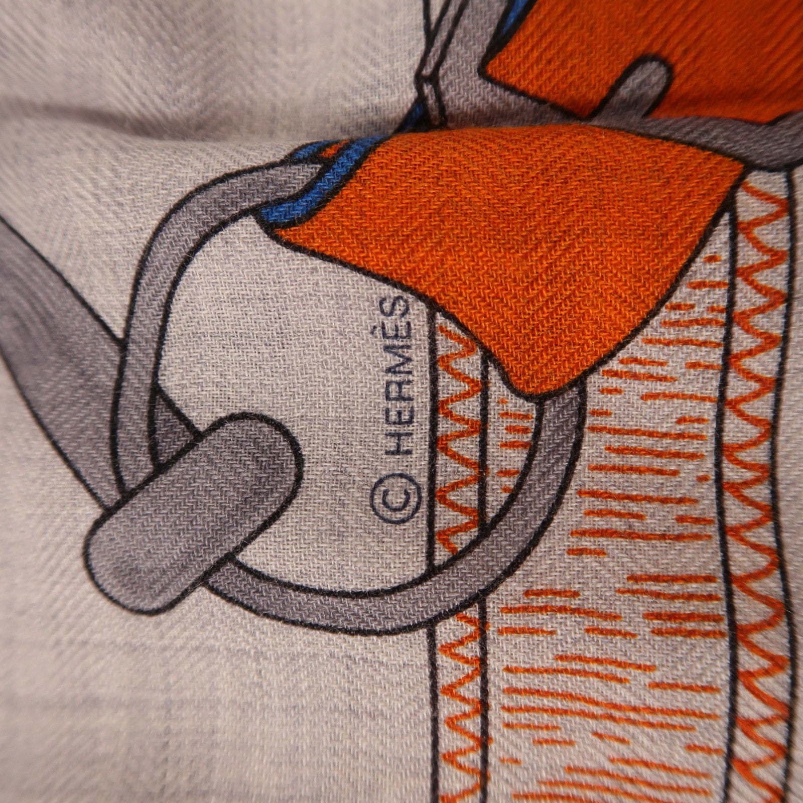 HERMES 羊毛/絲質Scarf圍巾