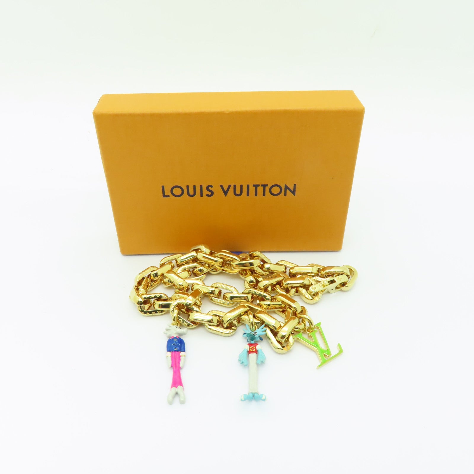LOUIS VUITTON 【激減優惠】金屬Collar LV Friends Necklace項鍊金色