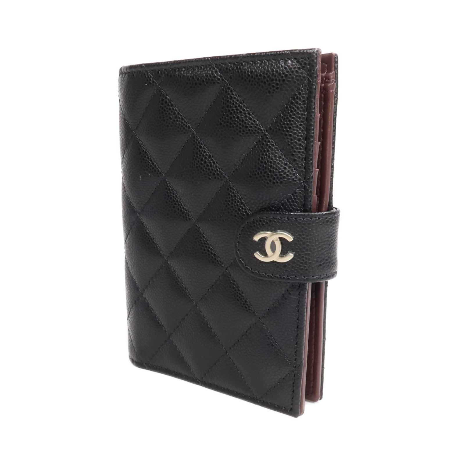 CHANEL 牛皮皮革Passport Holder金扣錢包/護照套