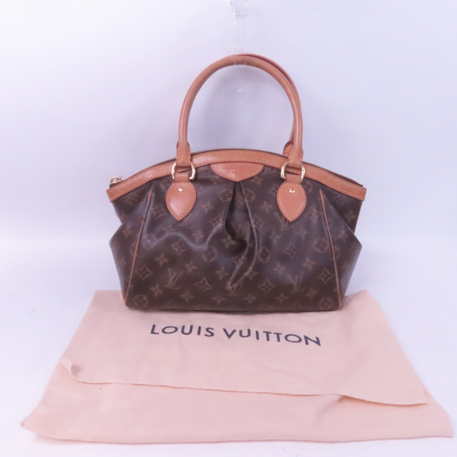 LOUIS VUITTON 【激減優惠】Monogram Tivoli PM金扣手挽袋啡色