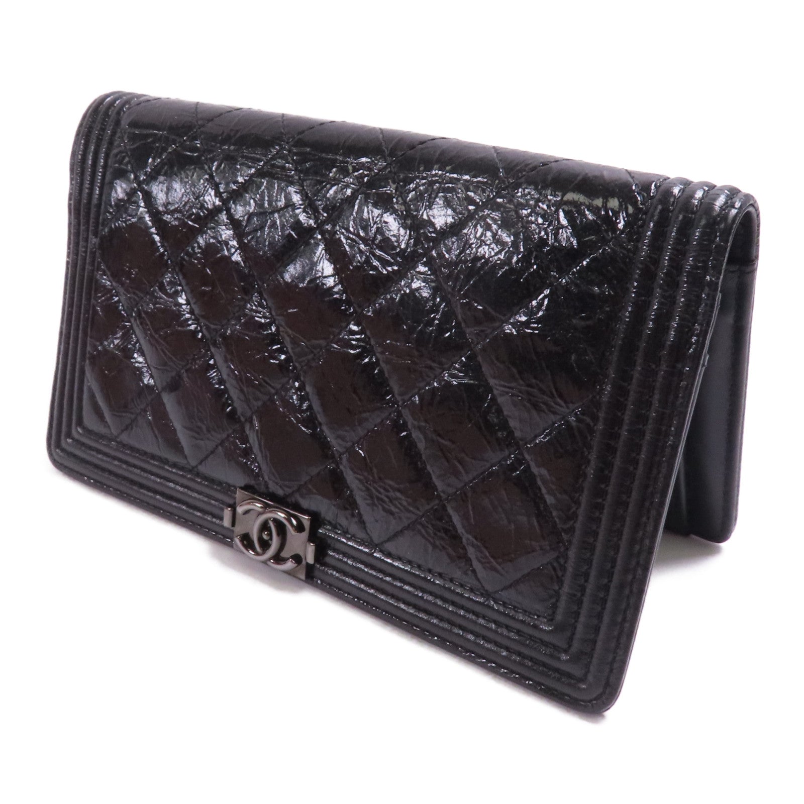 CHANEL 塗層帆布Long Wallet長錢包
