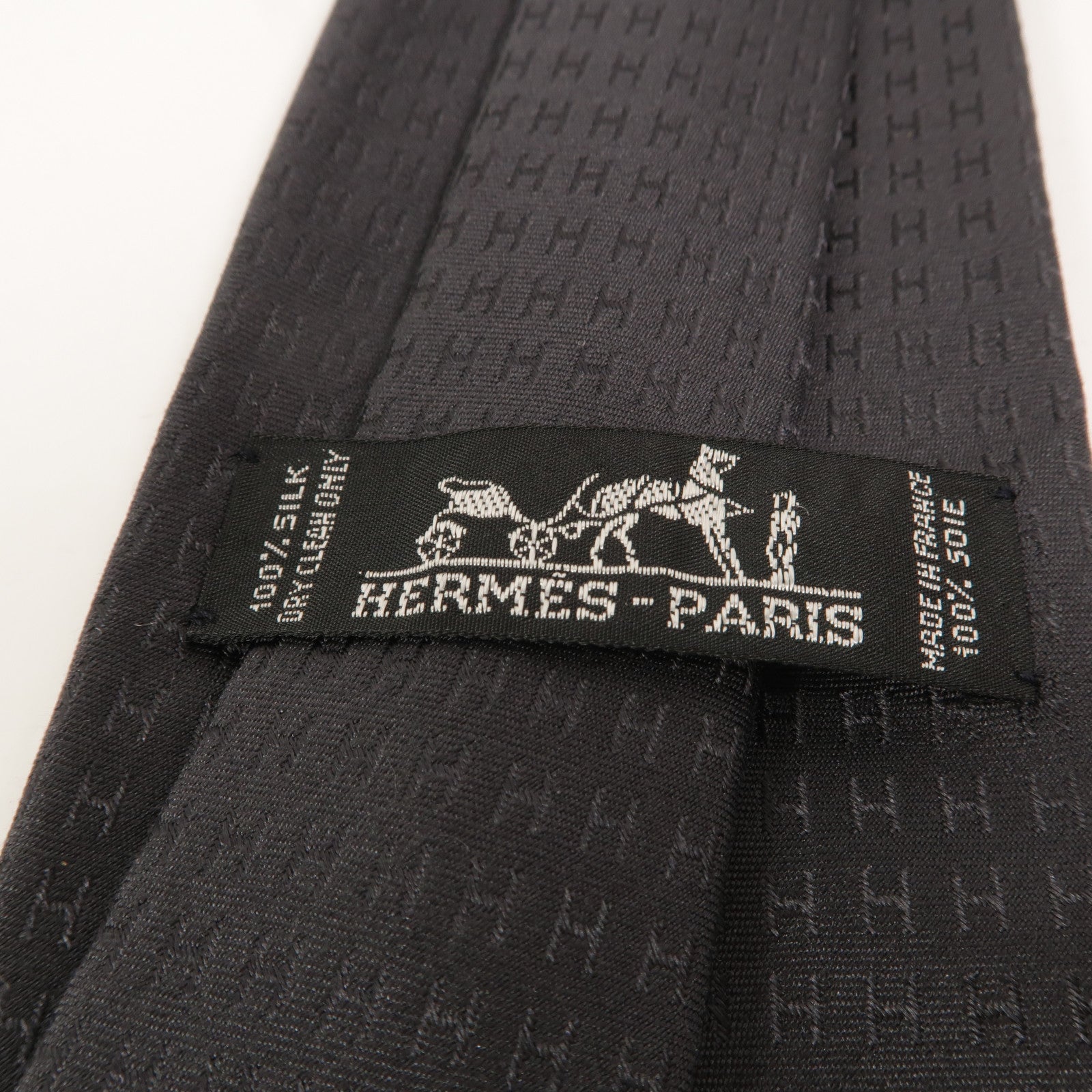 HERMES 絲質Faconnee H Tie領帶
