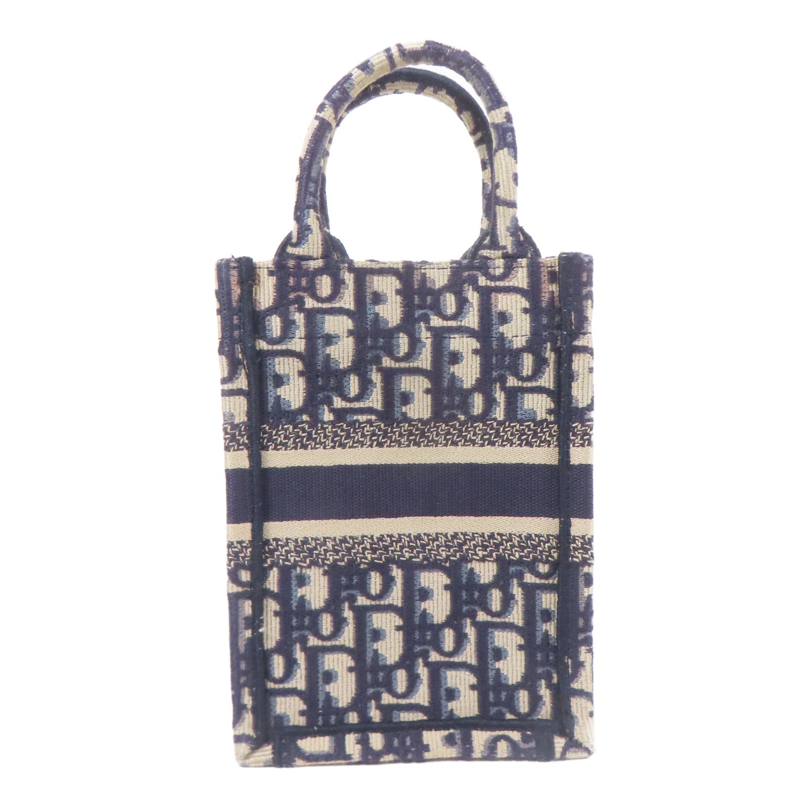 Dior 帆布Book Tote Vertical Mini金扣手挽肩背兩用袋