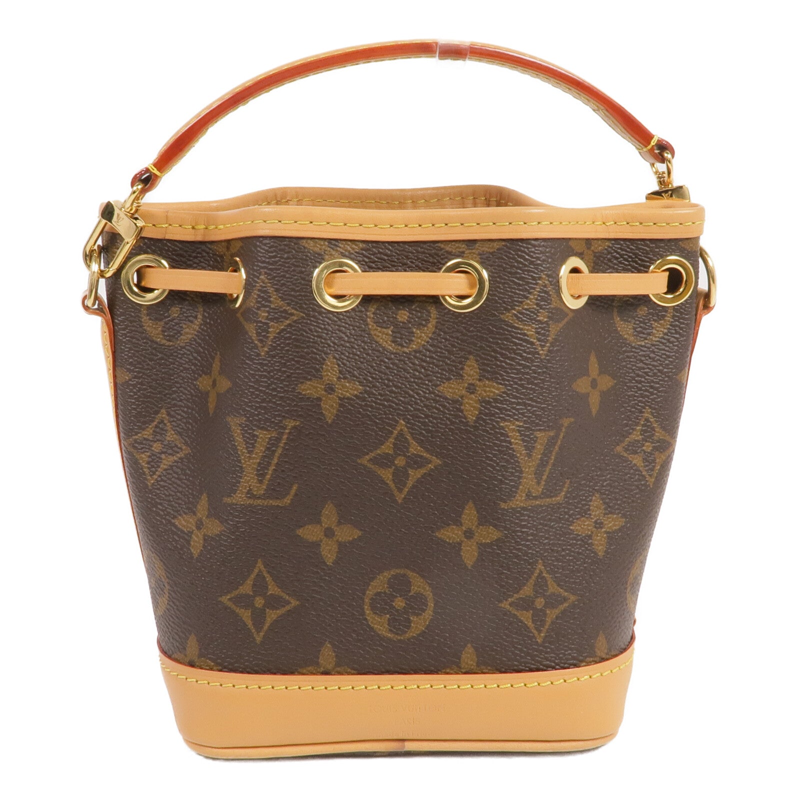 LOUIS VUITTON Monogram Nano Noe金扣手挽肩背兩用袋