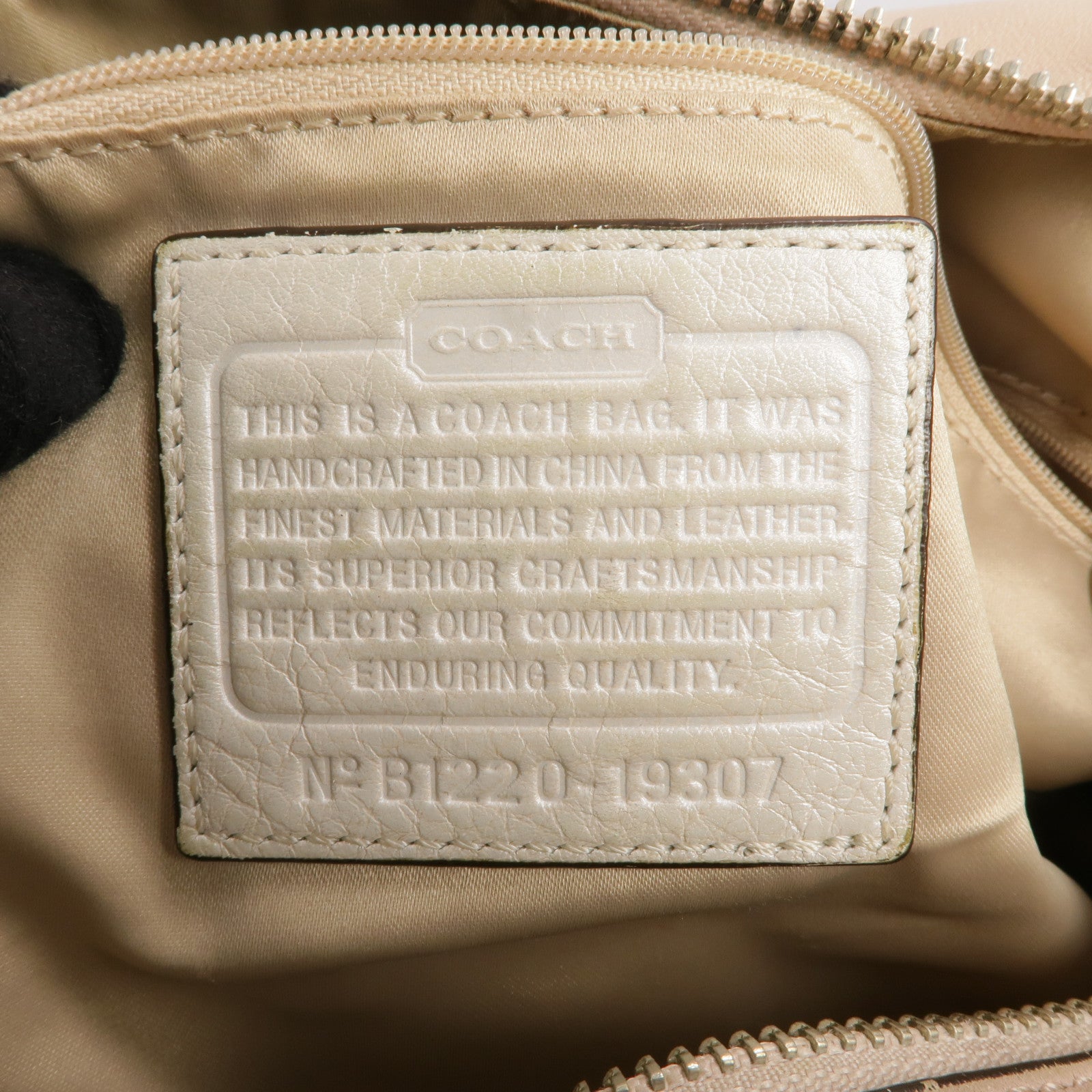 COACH 【激減優惠】牛皮/壓花皮革2 Way Shoulder銀扣手挽肩背兩用袋