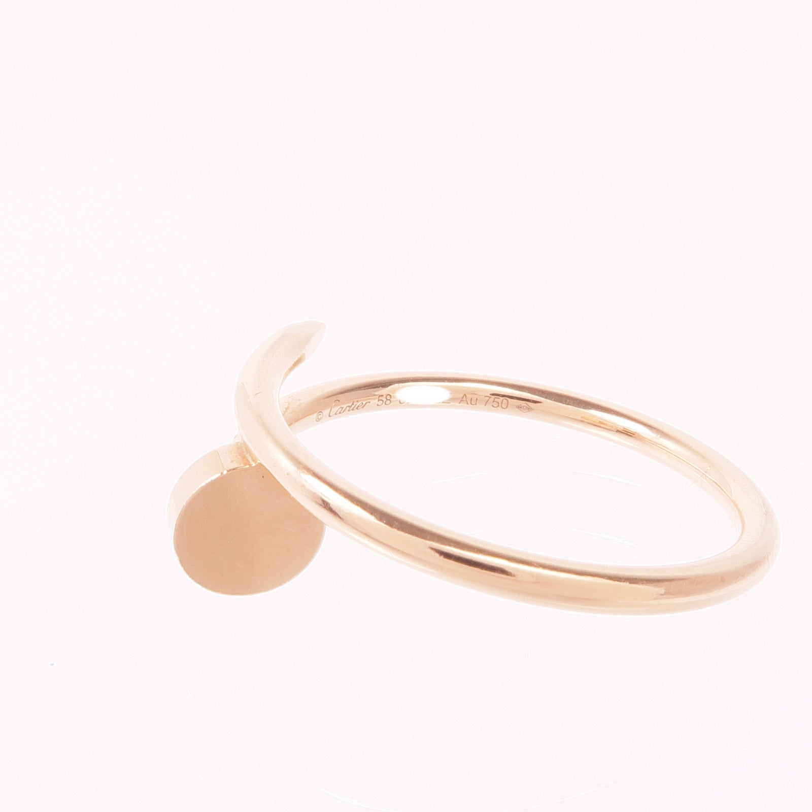 CARTIER 18K玫瑰金Juste un Clou Ring戒指Cartier#58/US#8.5