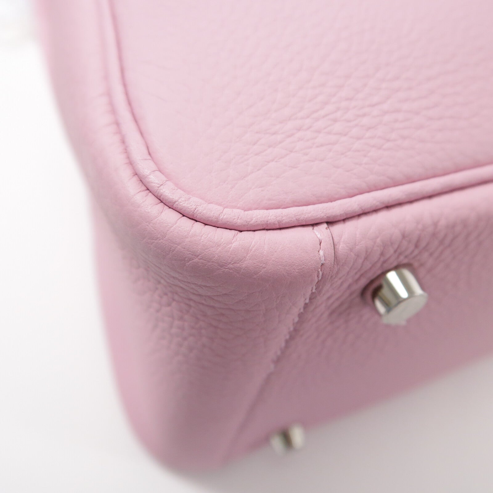 HERMES Clemence皮革Lindy 26手挽肩背兩用袋Mauve Sylvestre
